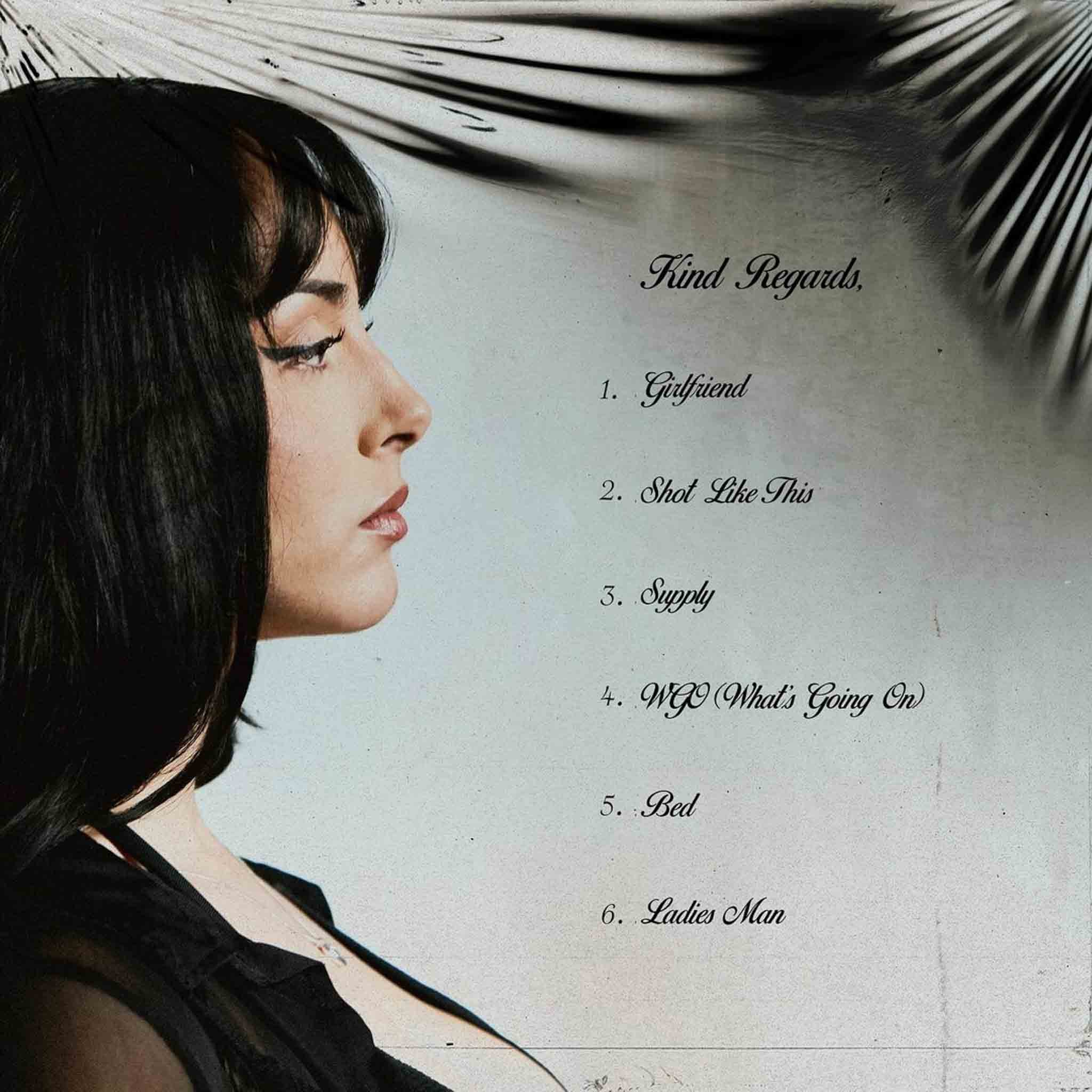 "Kind Regards" EP Back cover art and Tracklist