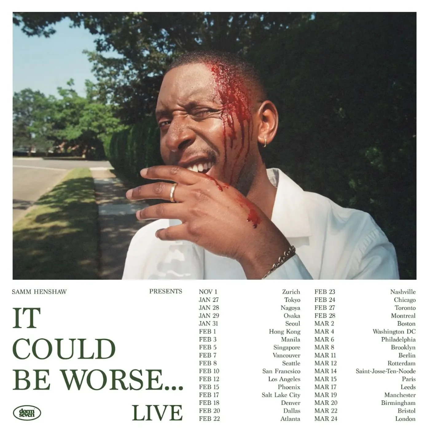 Samm Henshaw Tour poster