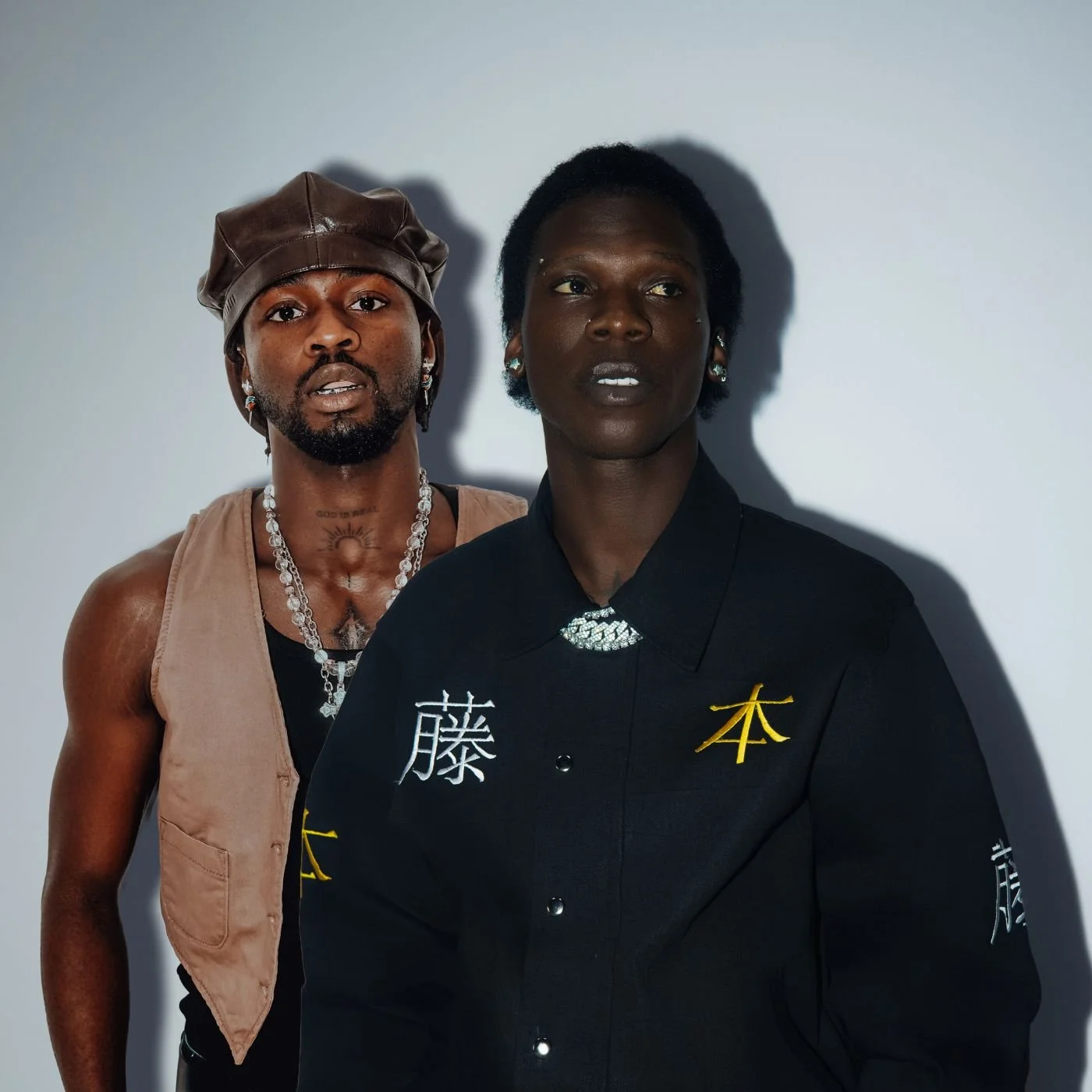 Seyi Vibez and Omah Lay press shot