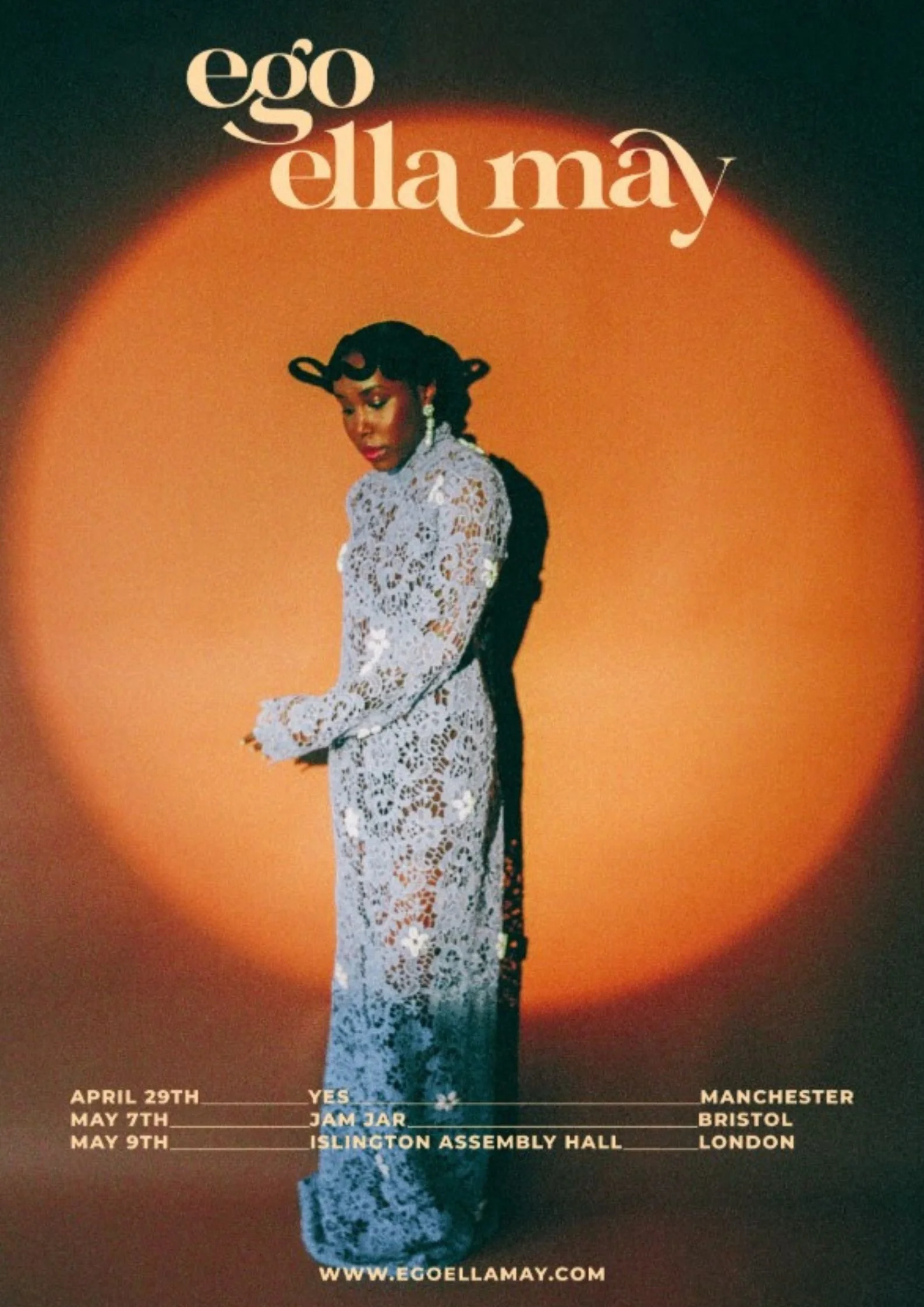  Ego Ella May UK Tour poster