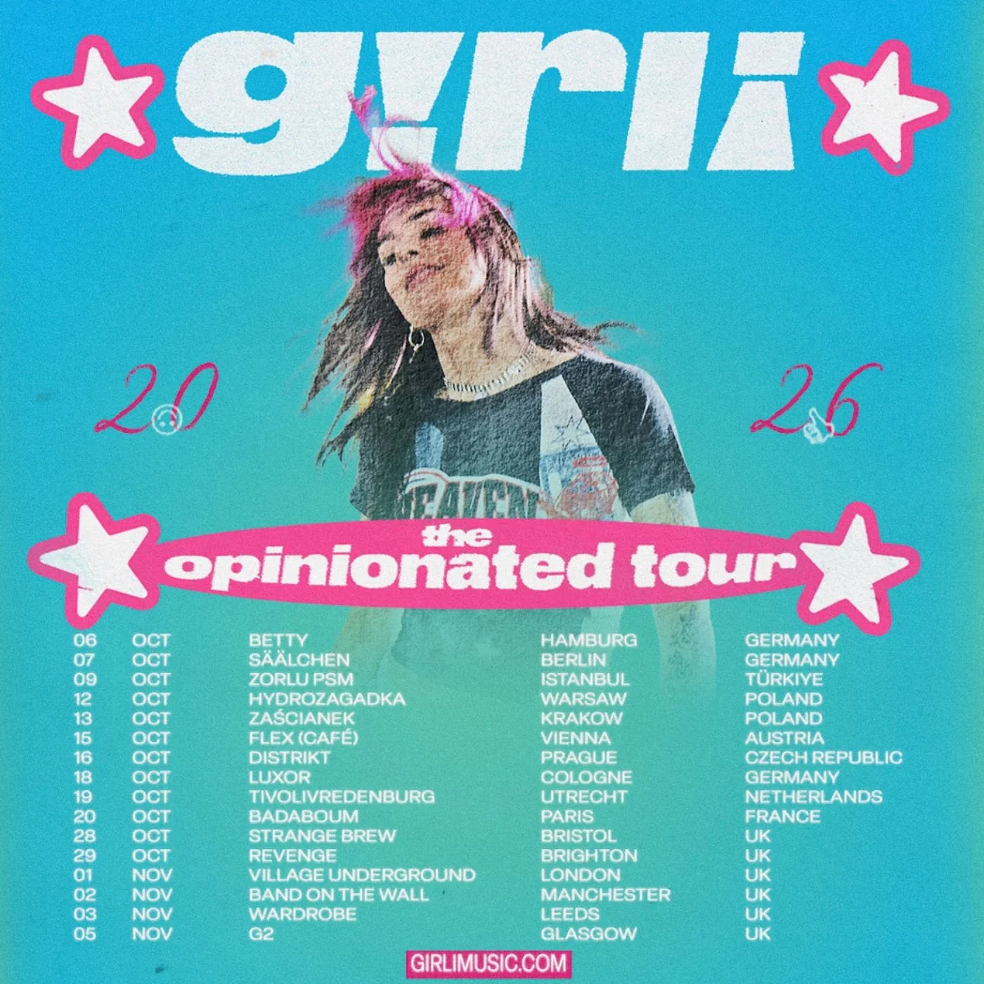 girli The opinionated tour 