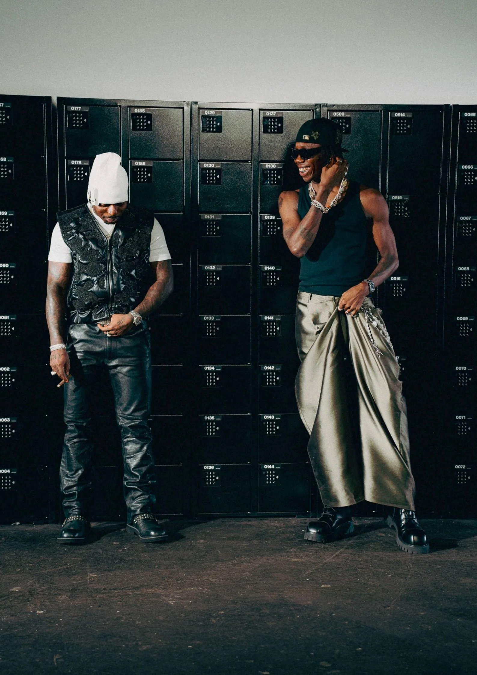 Asake and Blaqbonez press shot
