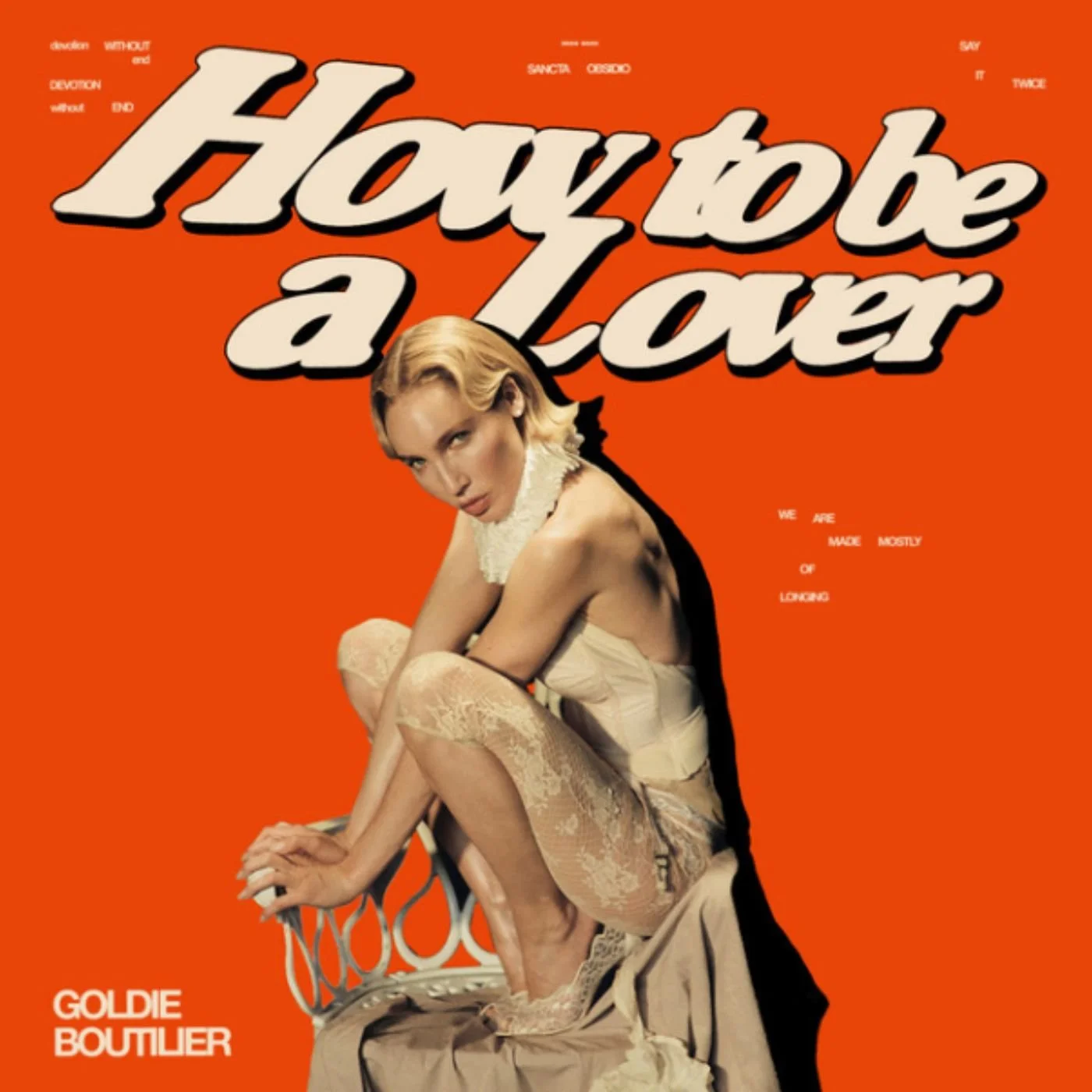 Goldie Boutilie "HOW TO BE A LOVER"  single cover art