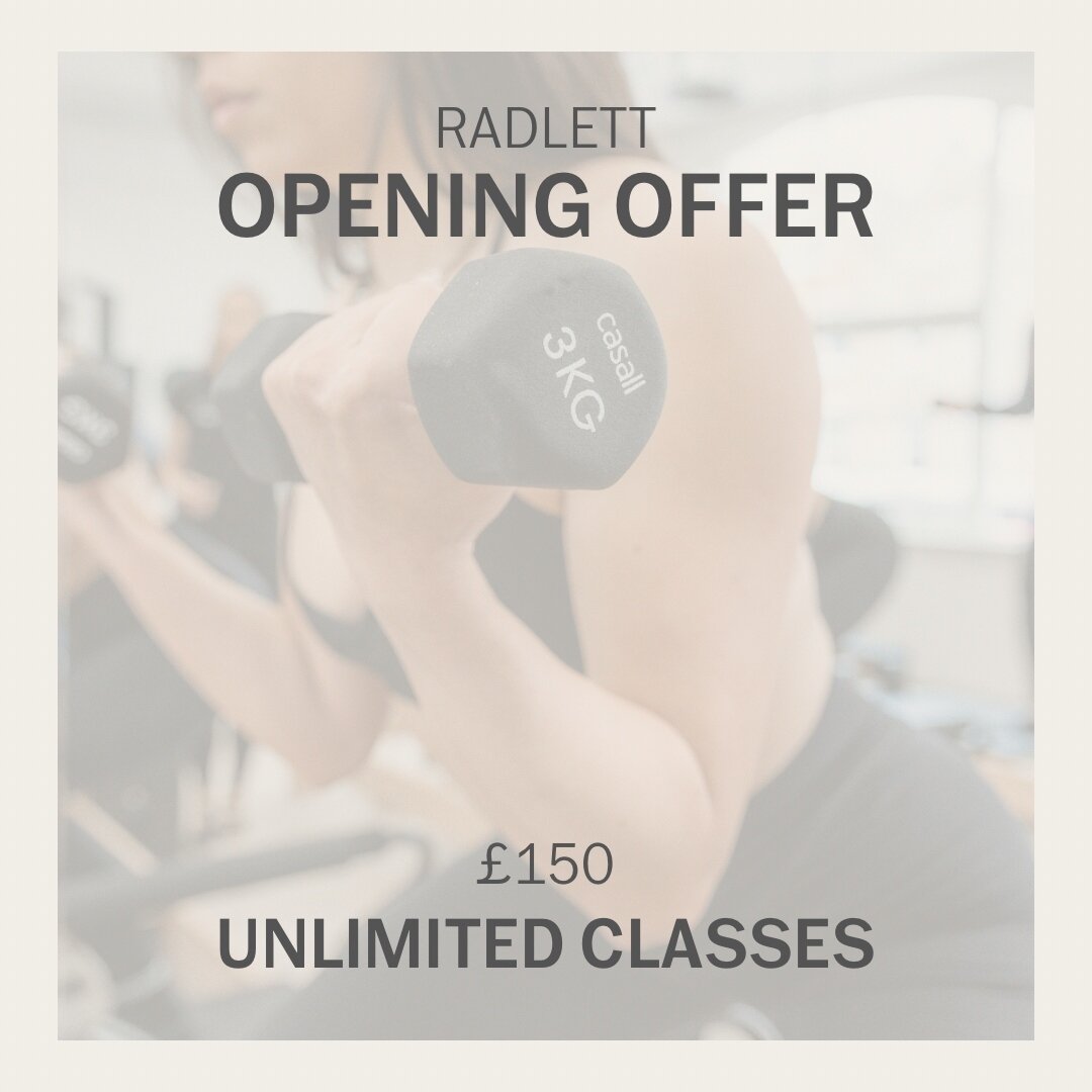 Radlett! Have you got your Opening Offer yet? 👀

Become your Proudest &amp; Strongest Self over the next 6 weeks with Unlimited Classes for &pound;150! 💪✨

An offer you will never see again 😅 Don&rsquo;t miss out! 

🪩 Book as many classes as you 