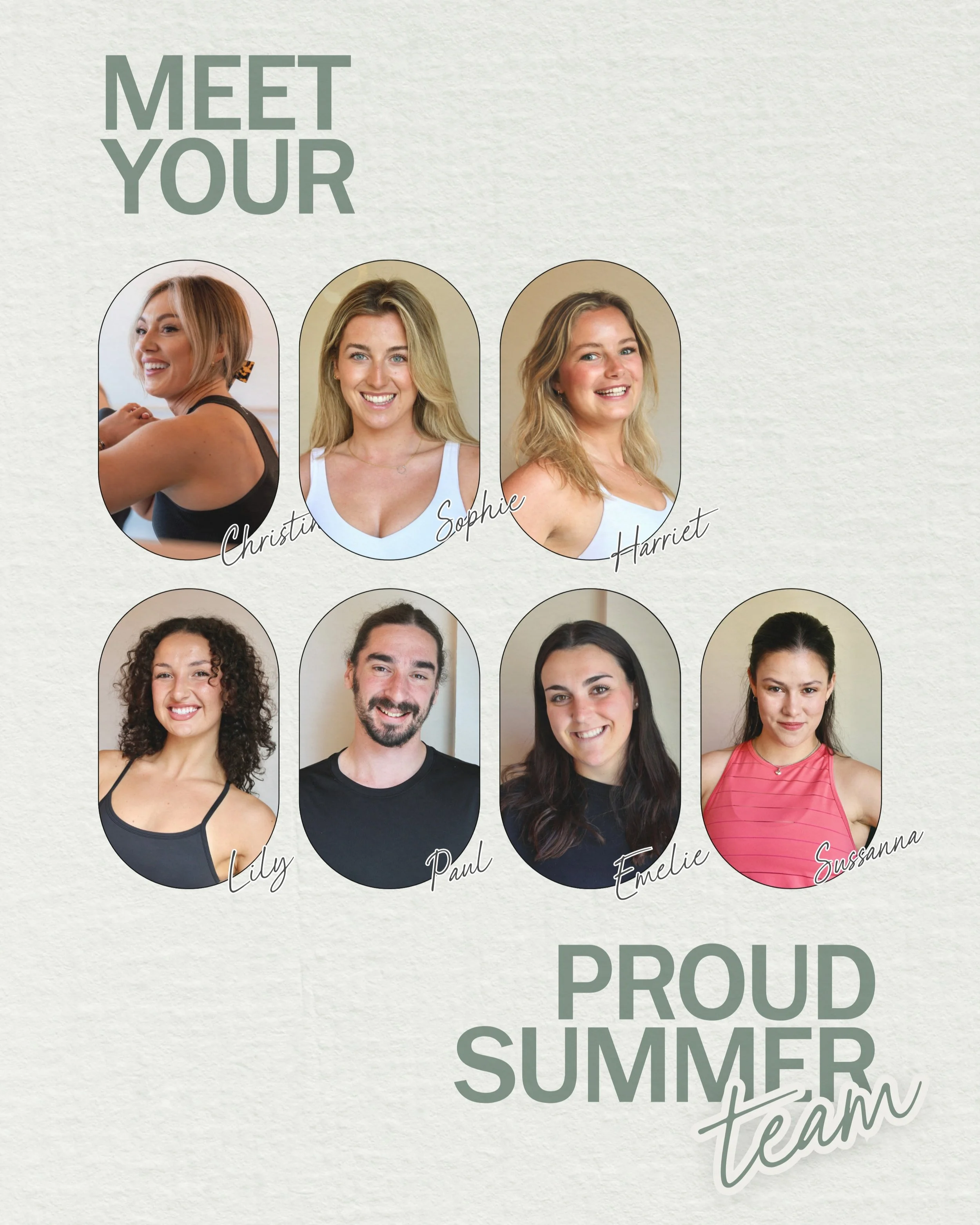 Meet your Summer Team ☀️ the ones that will keep you Proud all summer long in Chiswick!

Swipe through and get to know a little more... ➡️ ✨ 

Who are you excited to train with?