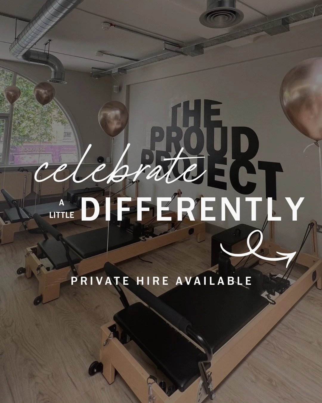 Got a birthday coming up? A hen do to plan? A team that wants to get out of the office for some movement? We'd love to host you 🥳 ✨

Private hire is available at The Proud Project! From birthdays and hen parties to corporate events, photoshoots and 