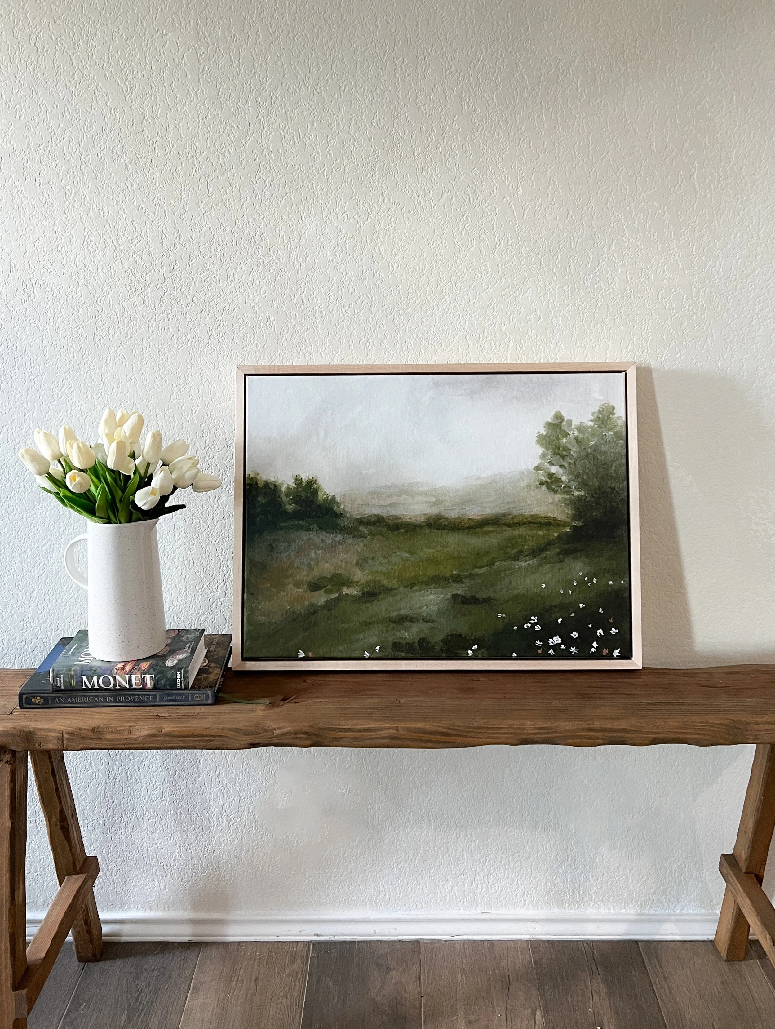 "Bella's Meadow" Framed Canvas Print