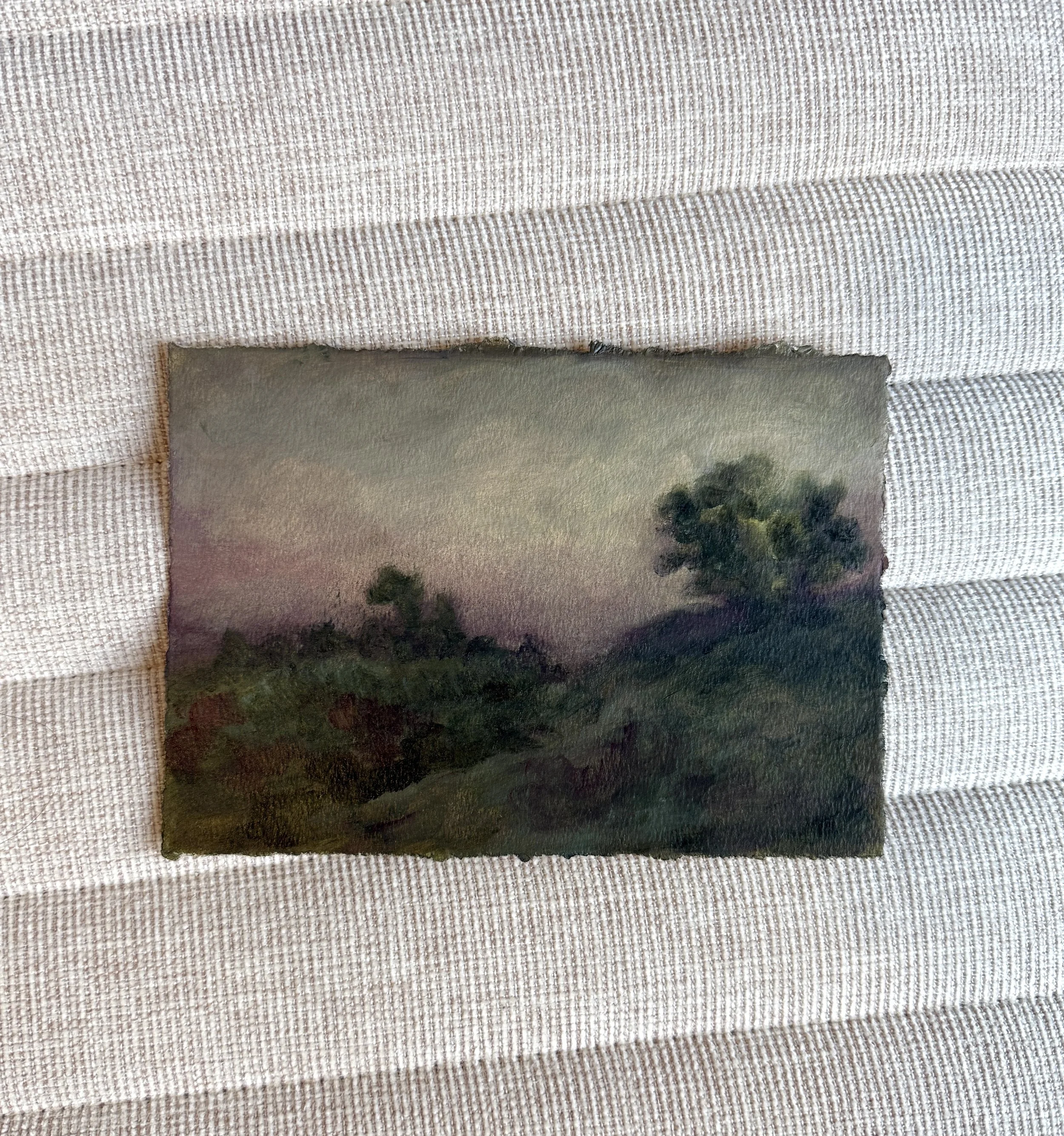 Landscape Painting at Dusk