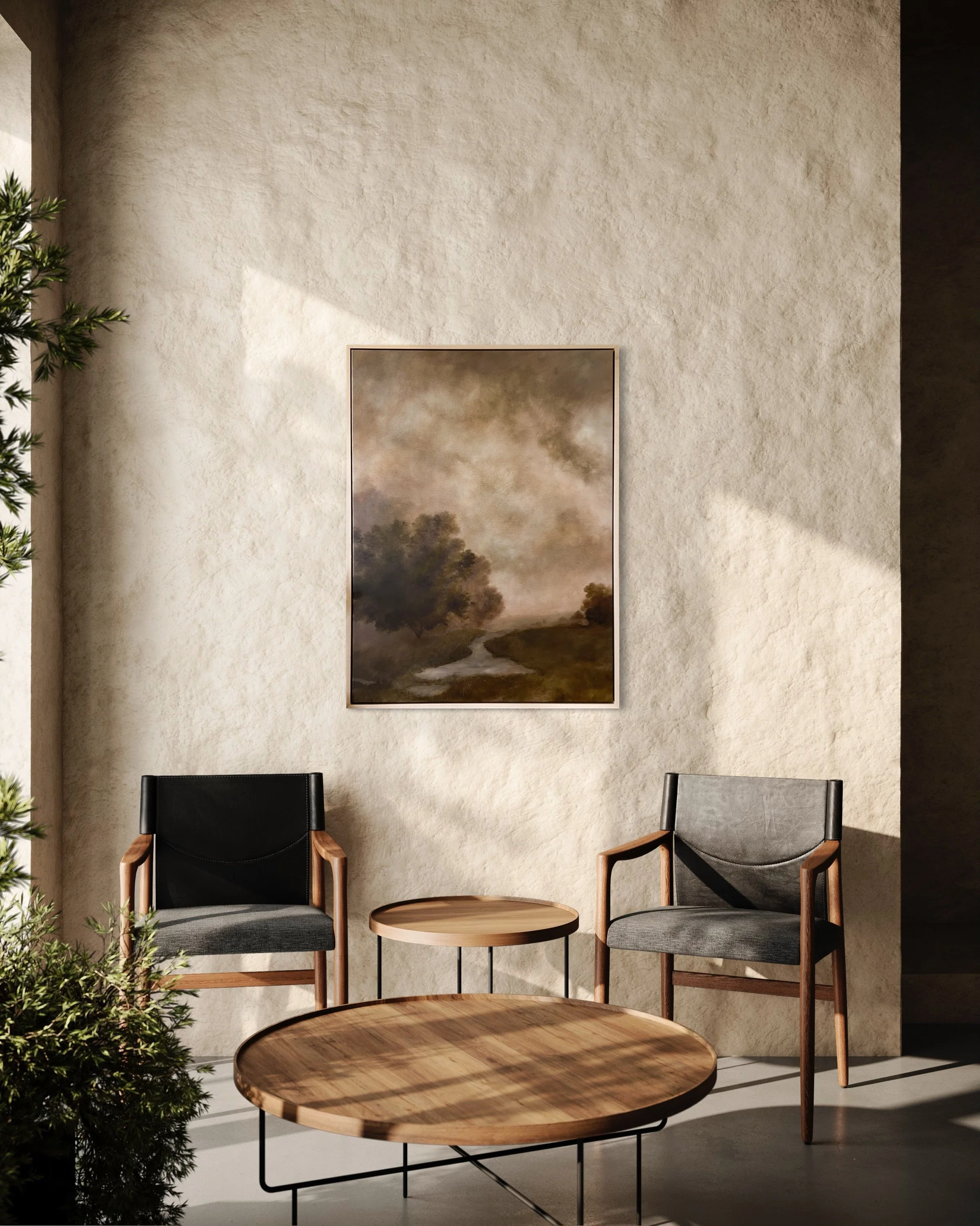 "Memory" Framed Canvas Print