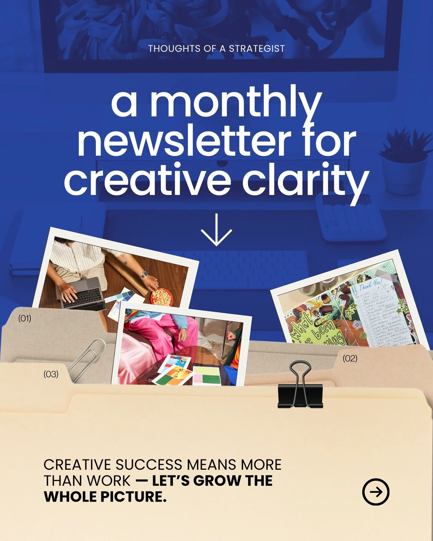 What if one email a month could leave you more inspired, clear, and creatively recharged?

Over the past few months, I&rsquo;ve been thinking about how to share my ideas in a more useful, intentional way.

@substack will still be home to my longer th