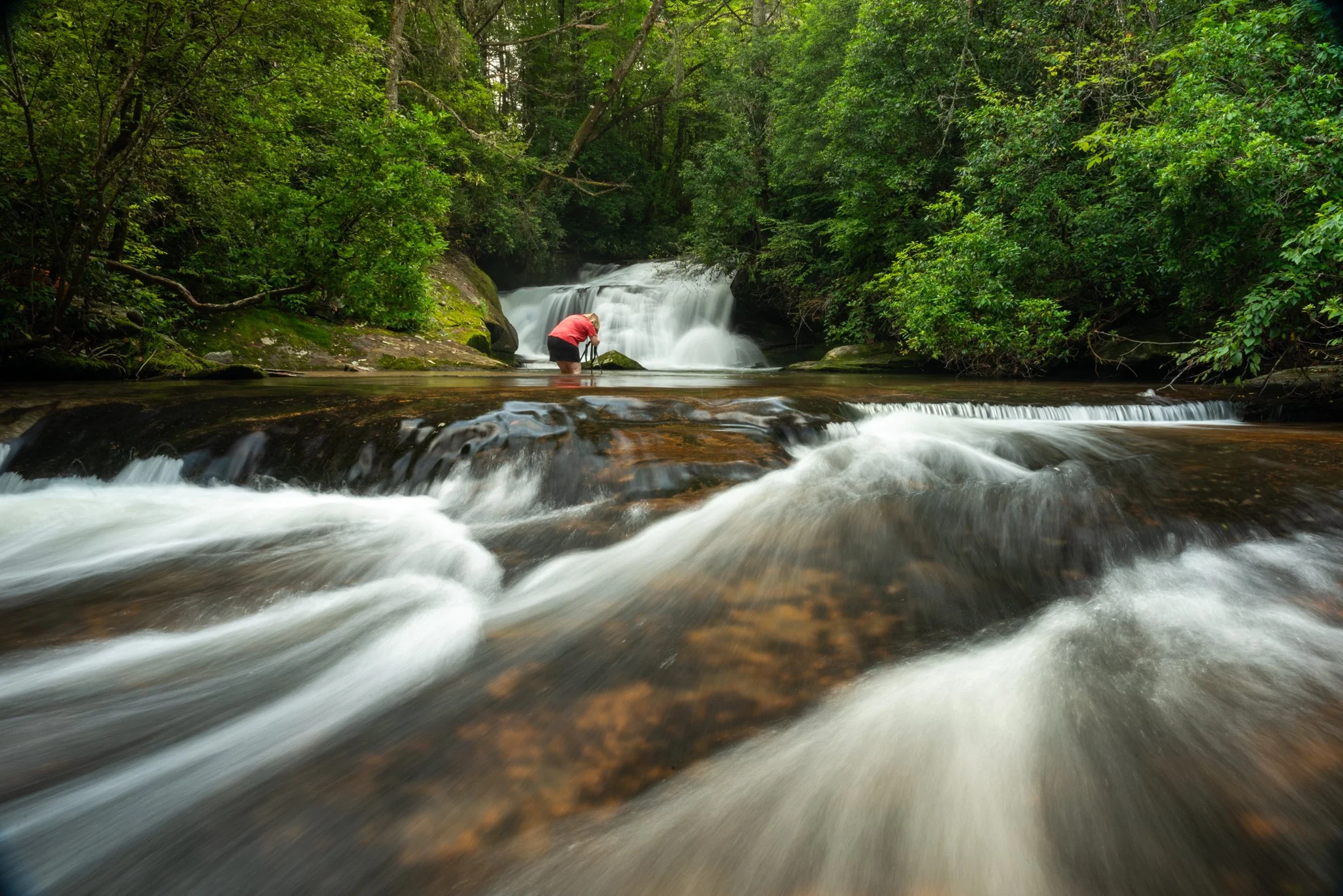 Waterfall-Brevard-NC-workshop-photography