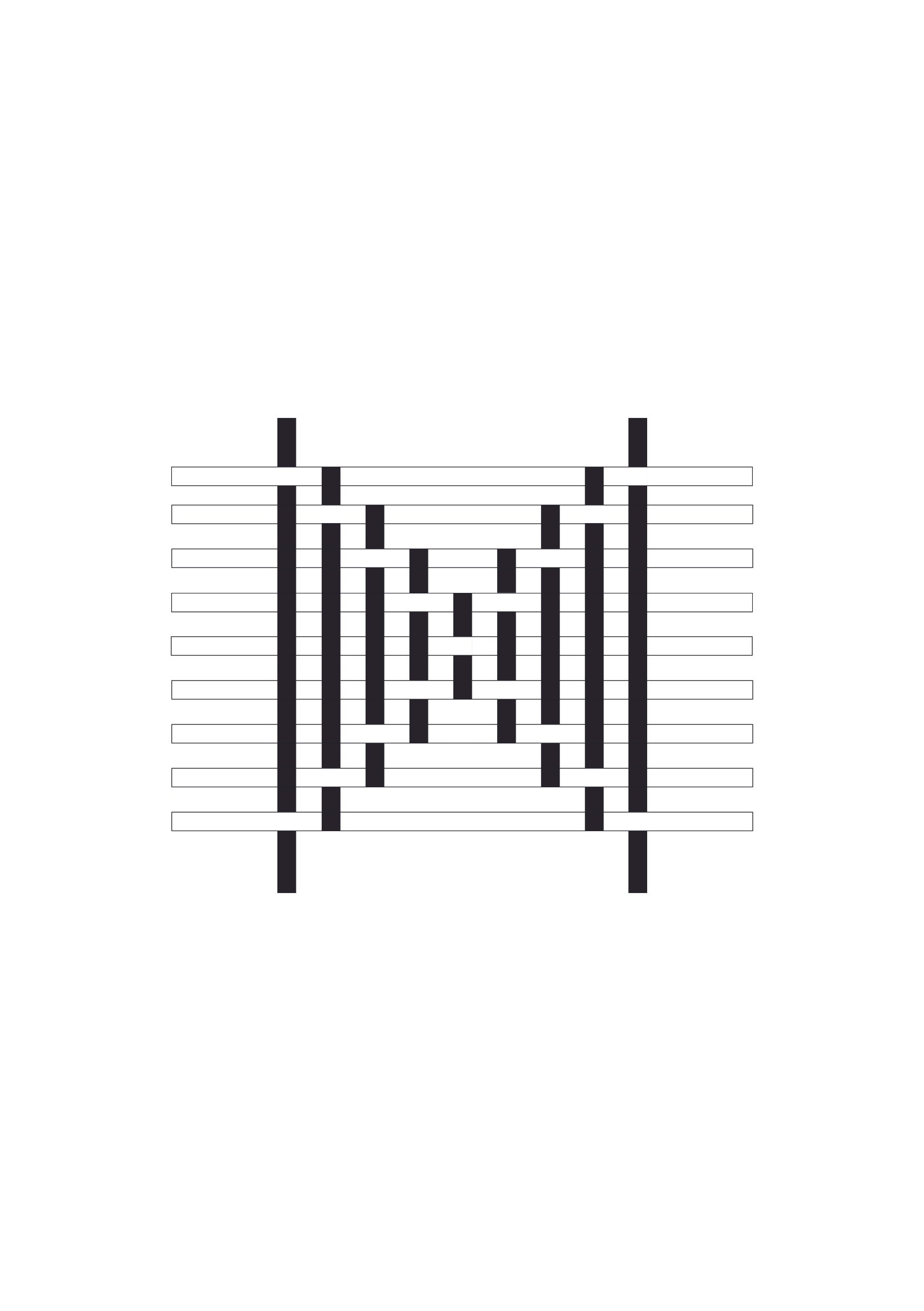 Weaving Pattern Draft Honeycomb