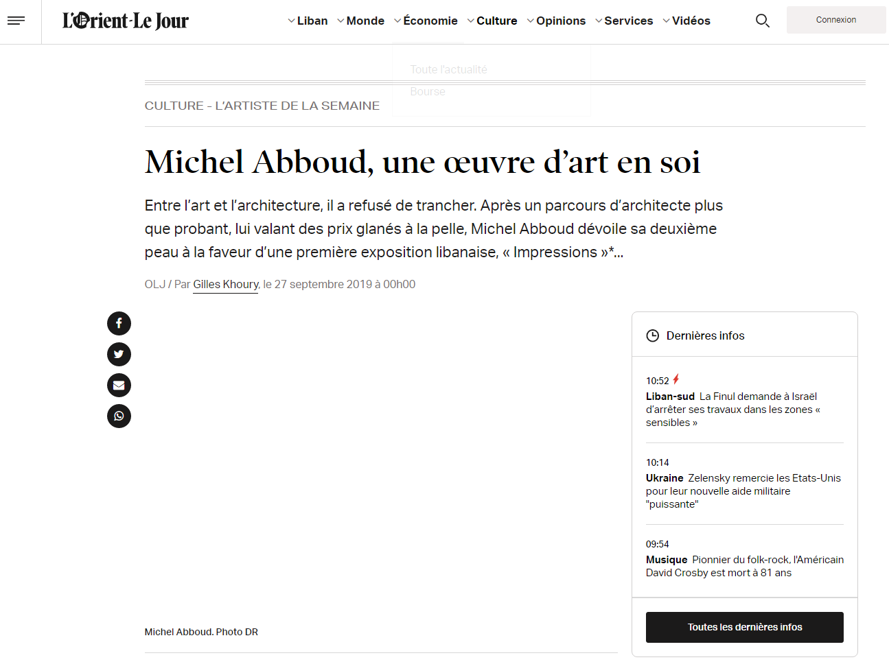 Michel Abboud - SOMA -L'ORIENT LE JOUR - PRESS 2019 -1.PNG