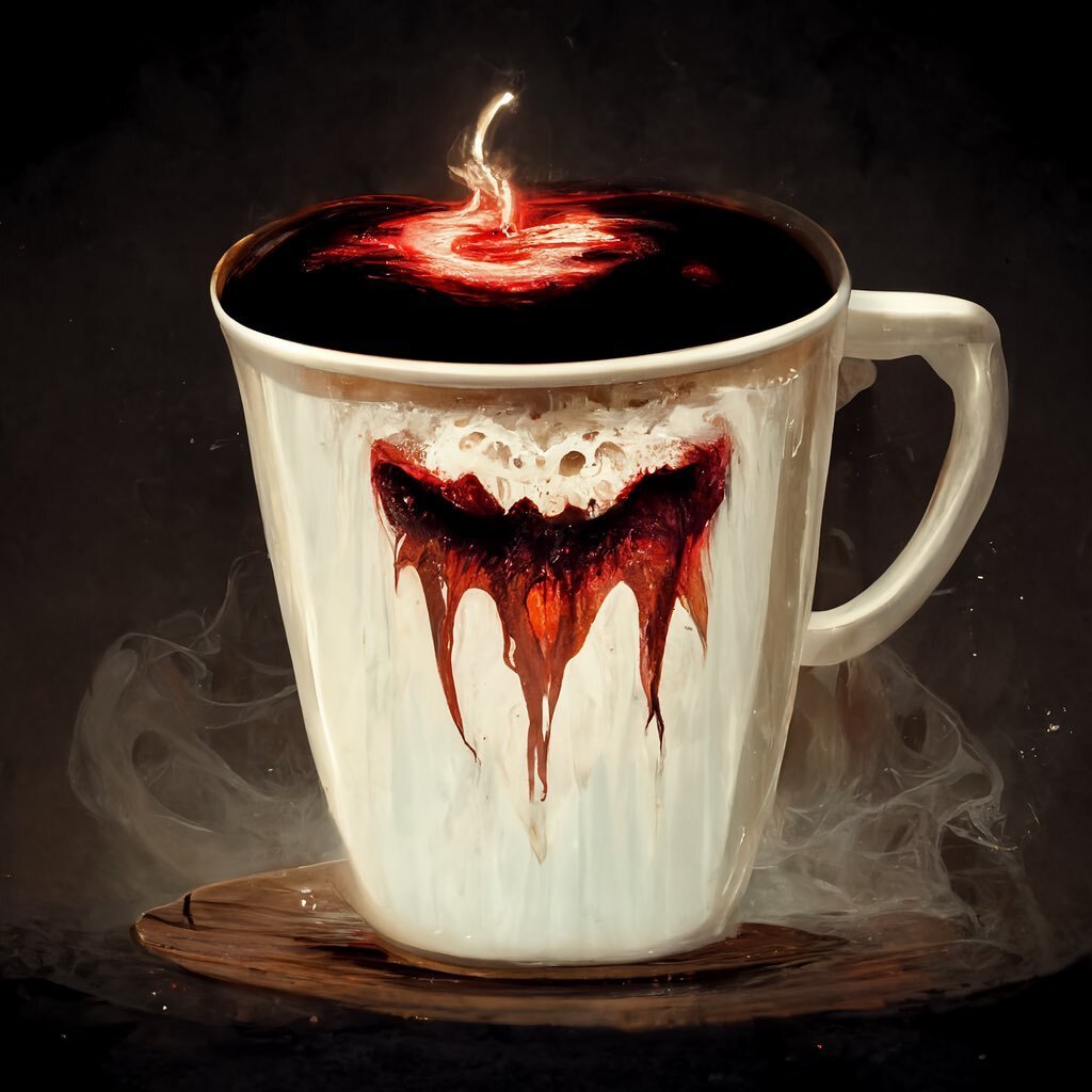 Vampire bats love coffee #aiart #coffee #aicoffee #mid journey