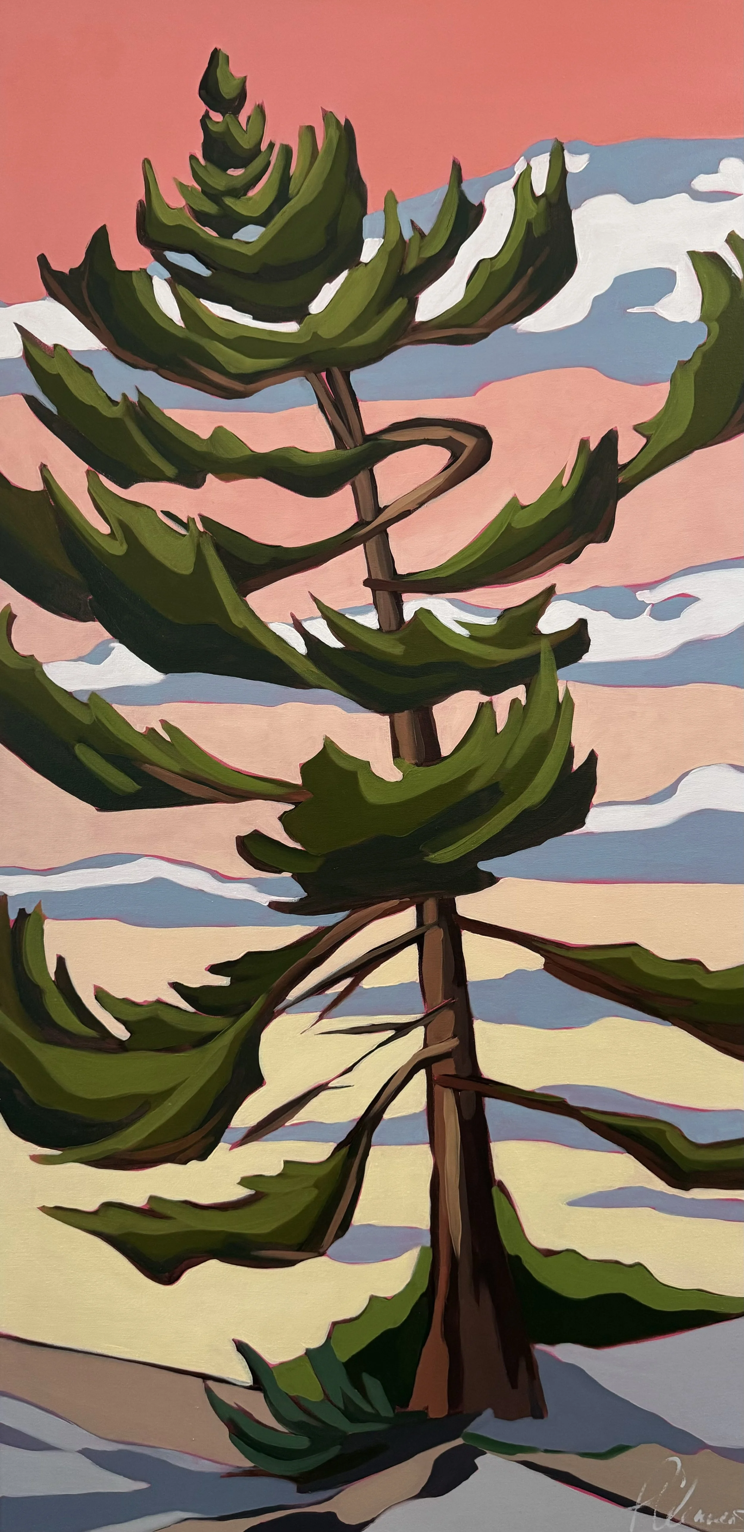 "True North Strong and Free"
48x24
Oil on Canvas
$2000
Available through Cloud Gallery