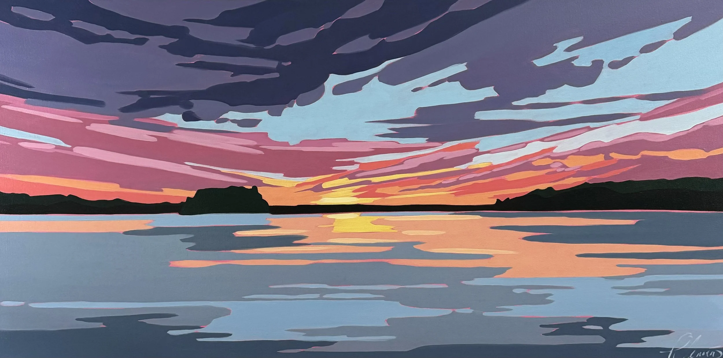 "What a Thrill, What a Joy"
24x48
Oil on Canvas
$2,000
Available through Cloud Gallery