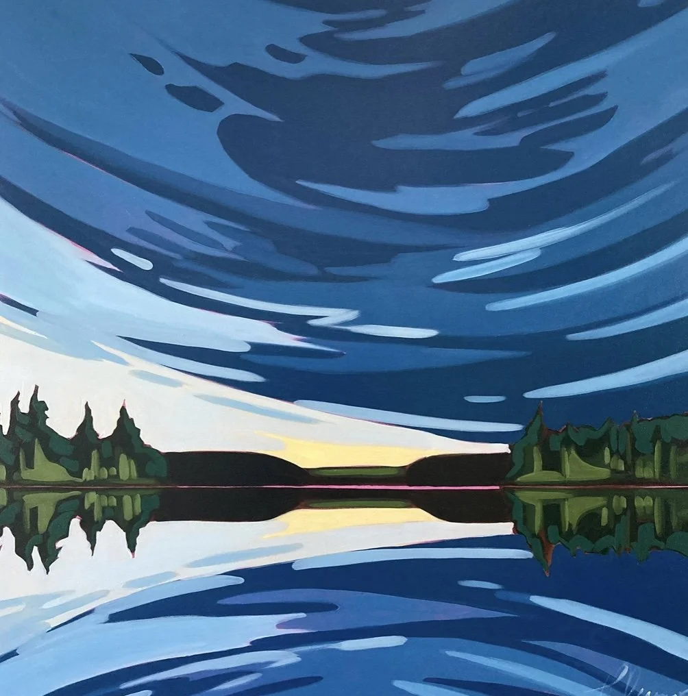 "Night Swim" 36x36 
Oil on Canvas
SOLD