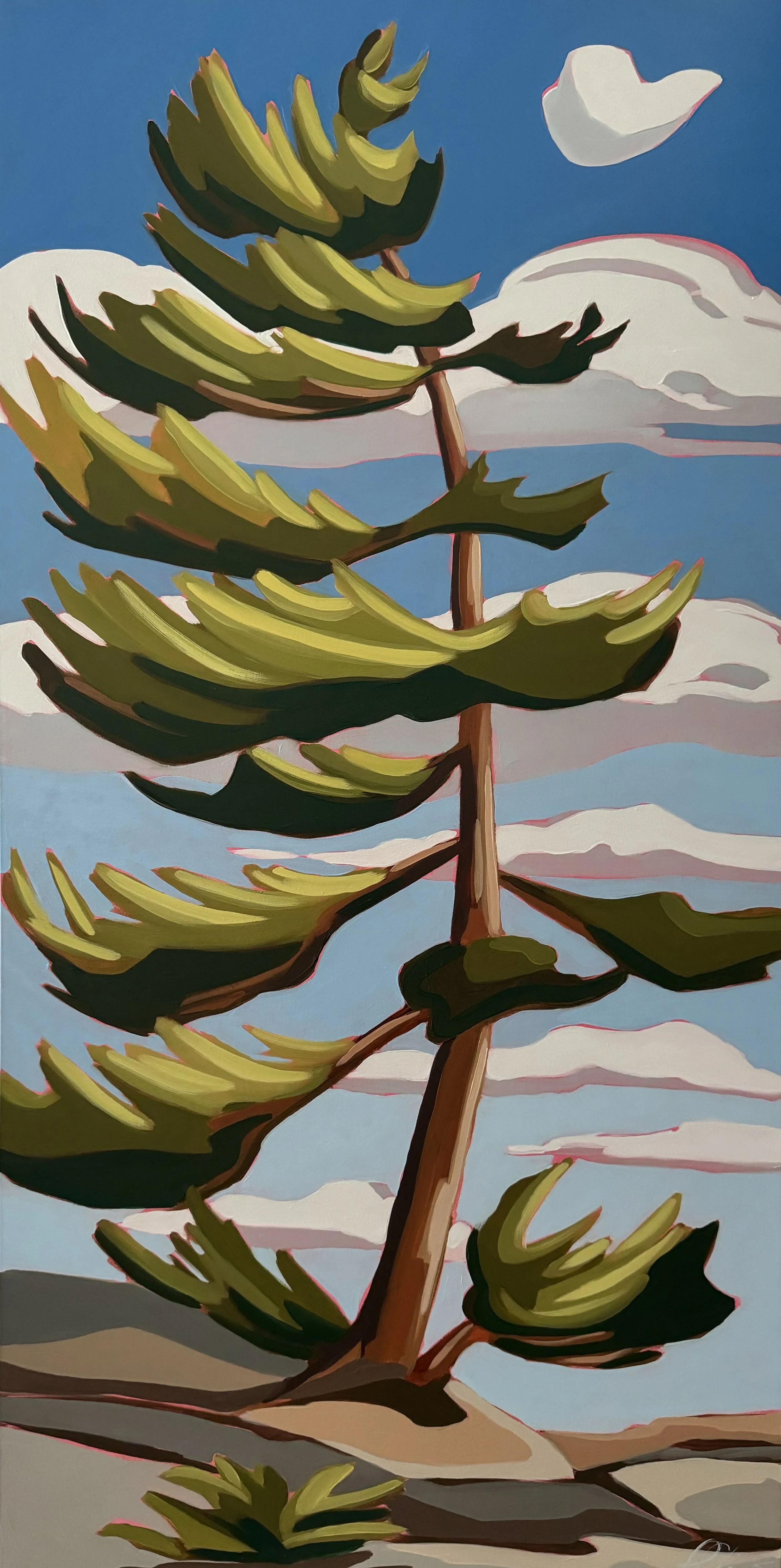 "Forever I'll Wait" 48x24 
Oil on Canvas
$2,000
Available through Cloud Gallery