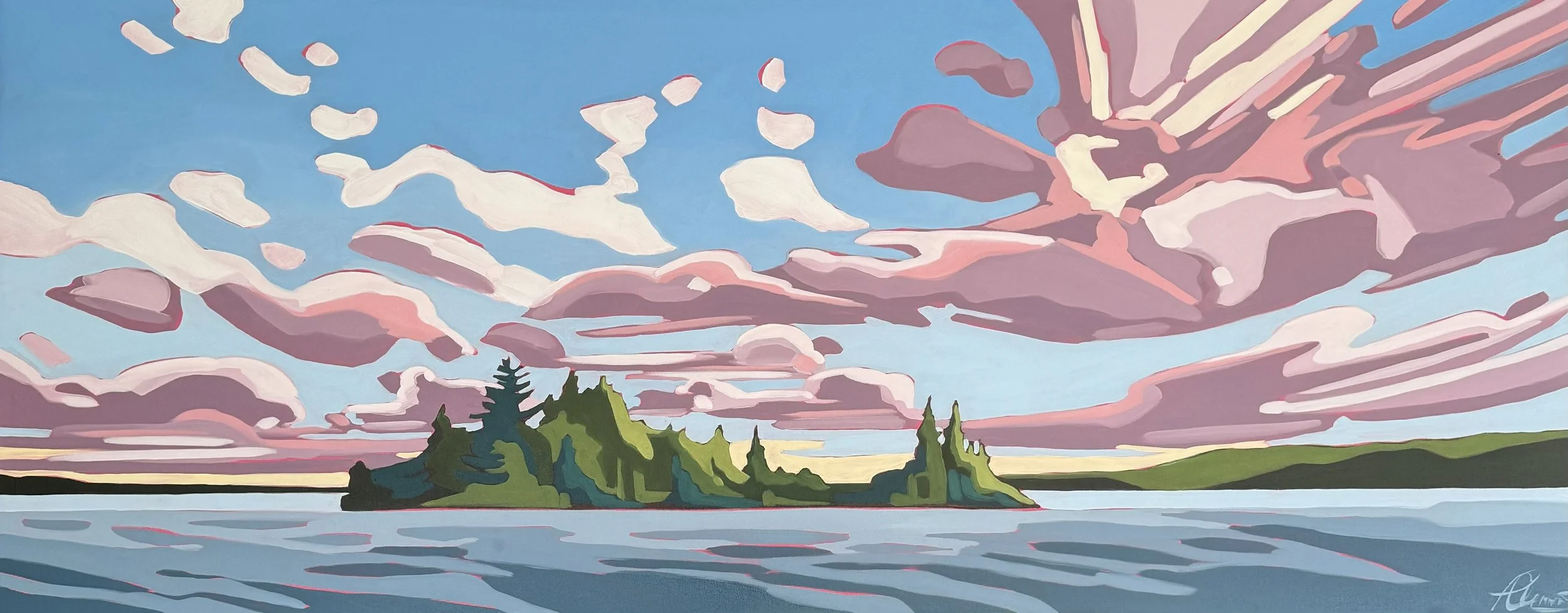 "Here for the Show" 24x60
SOLD