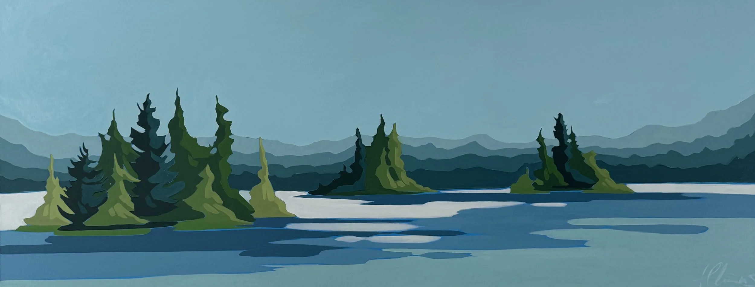 "Calm Water Ahead"
24x60
Oil on Canvas
$2,500
Available through Cloud Gallery
