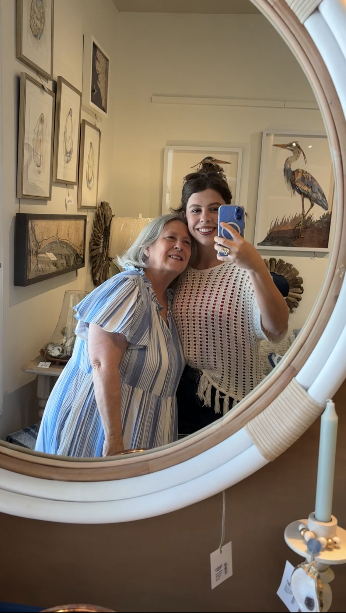 Carson Hill goes shopping with her mom in Southport, NC