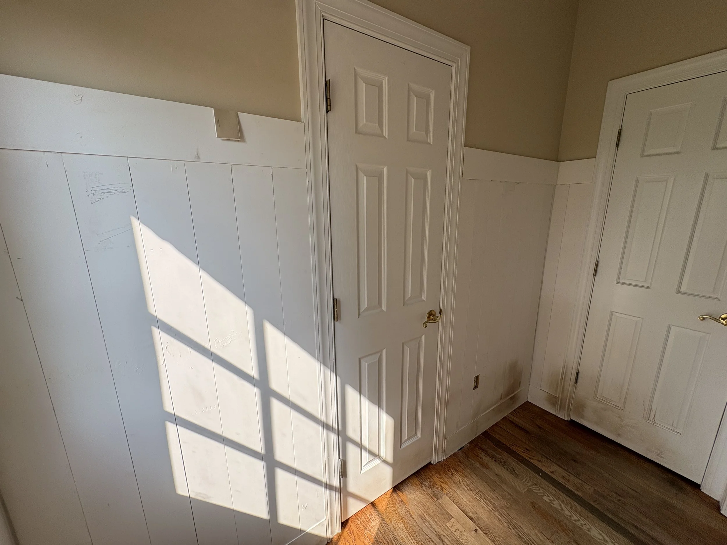 Before Photo of Mudroom Makeover | Carson Hill