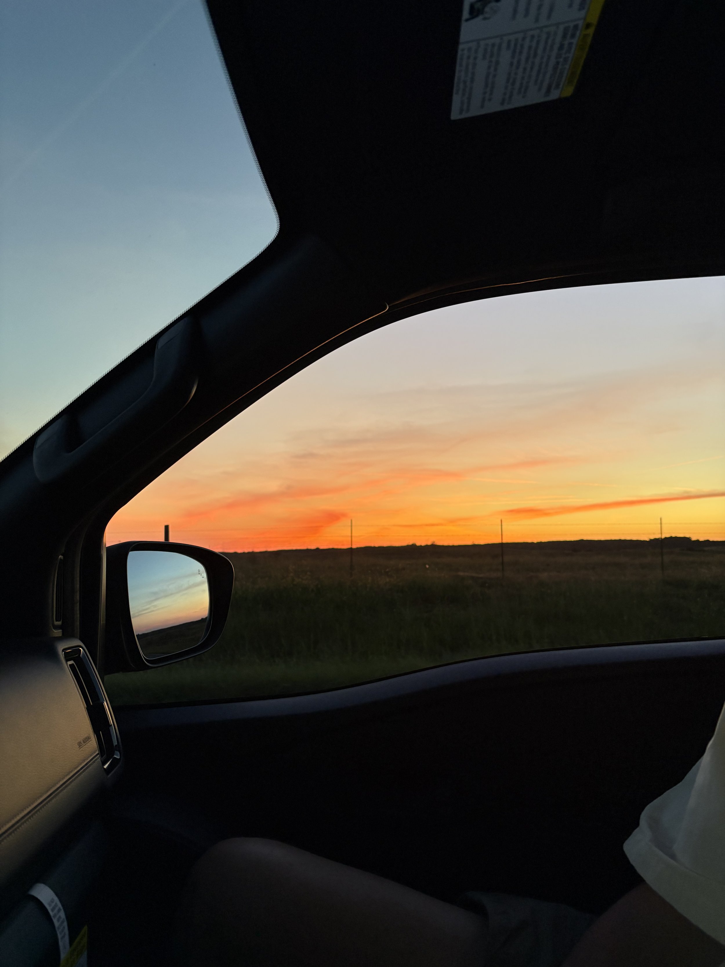 A Car Sunset in North Carolina Mid September