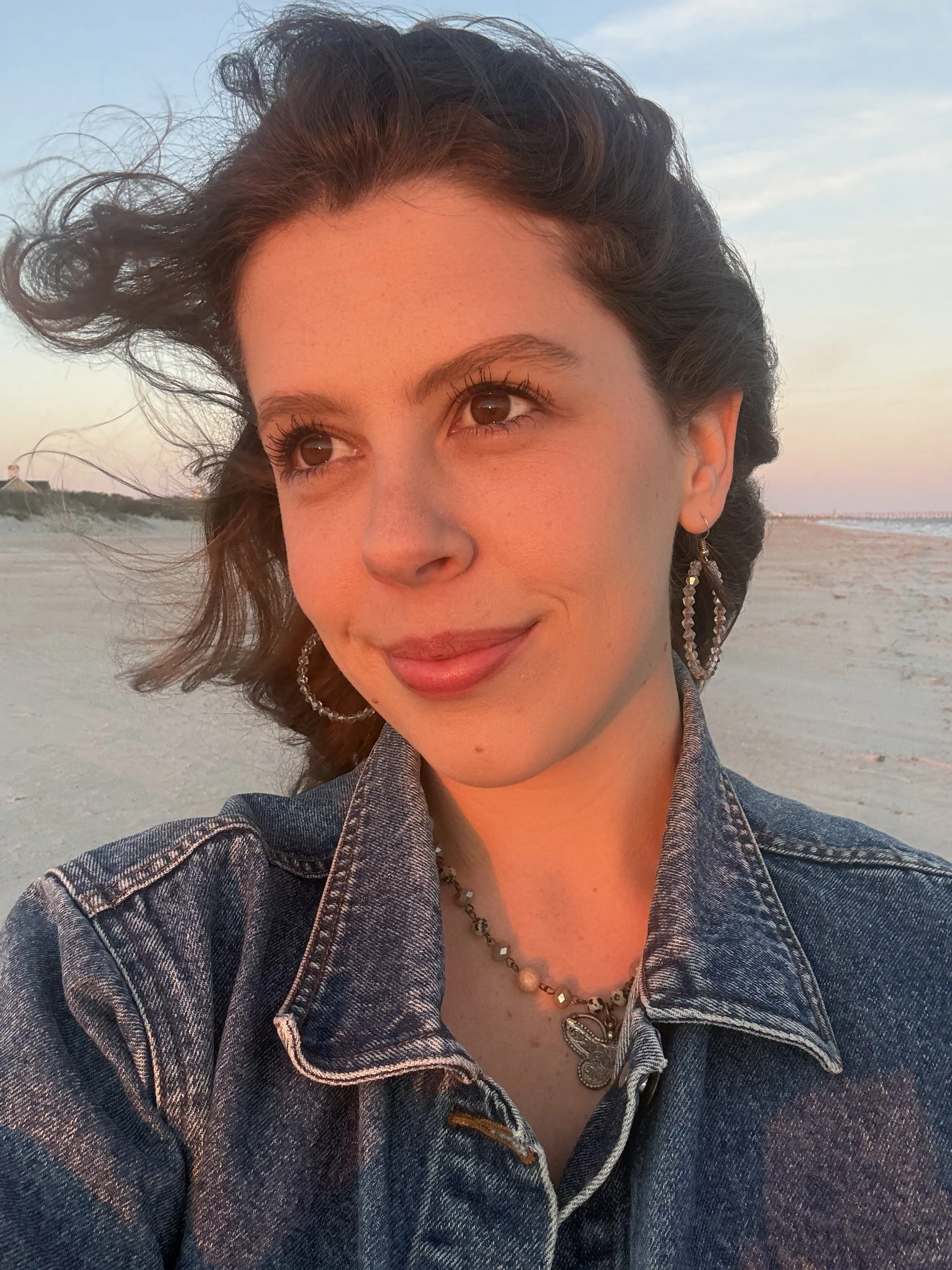 Carson Hill on the beach at Golden Hour