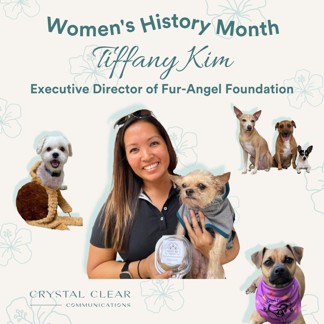 Closing out Women&rsquo;s History Month with one last highlight featuring our fur-riend Tiffany Kim (@tkim27), executive director of @fur_angel_foundation. Last year, Tiffany and her amazing team helped place over 170 dogs in foster homes and with th