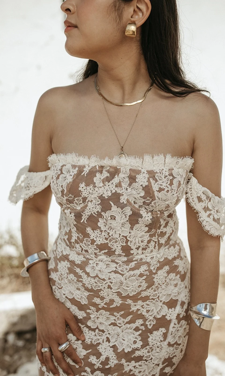 Daughters of Simone - Vintage Lace Wedding Dress