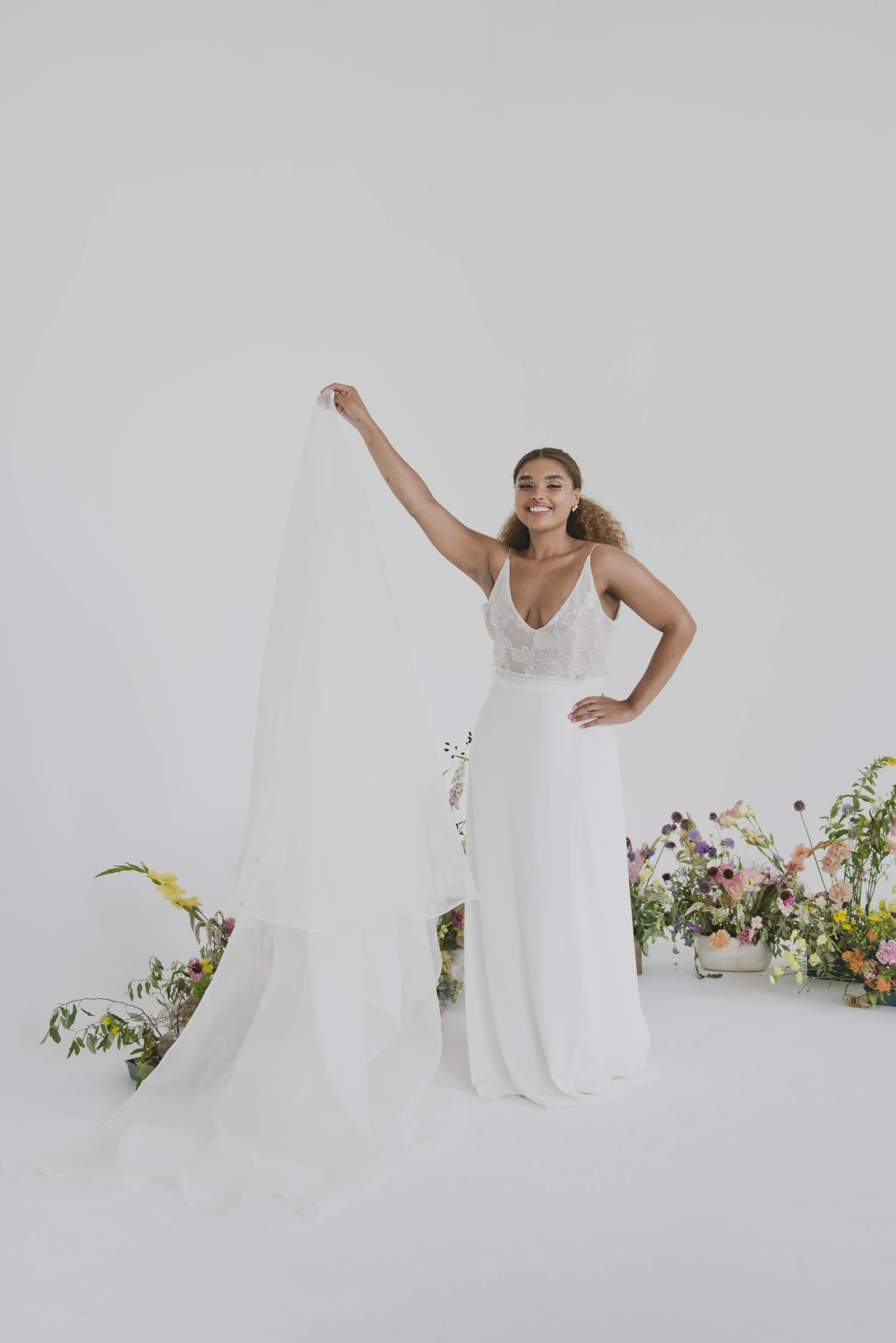 Bridal overskirt