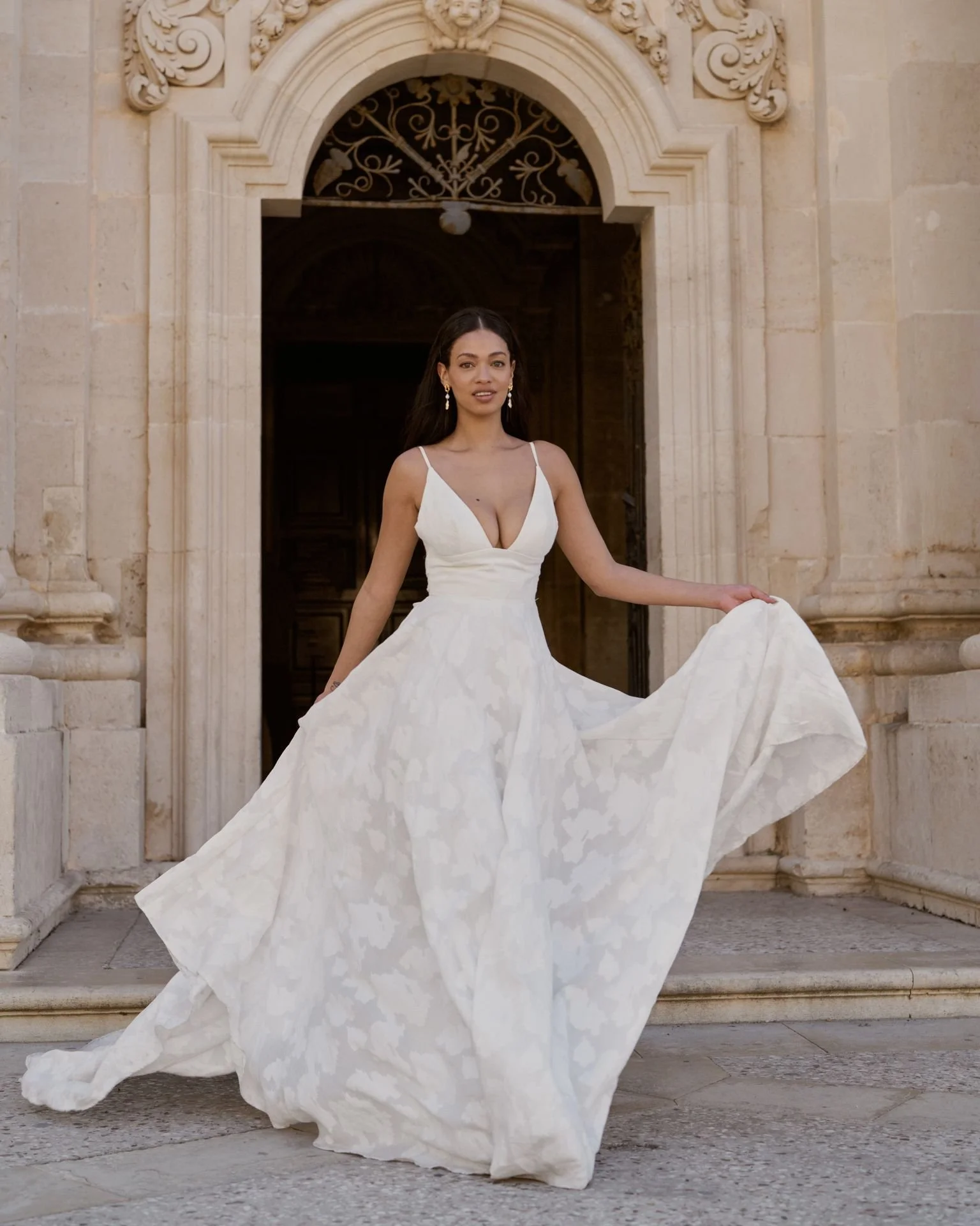 Beachy wedding dress, summer wedding, aline wedding gown