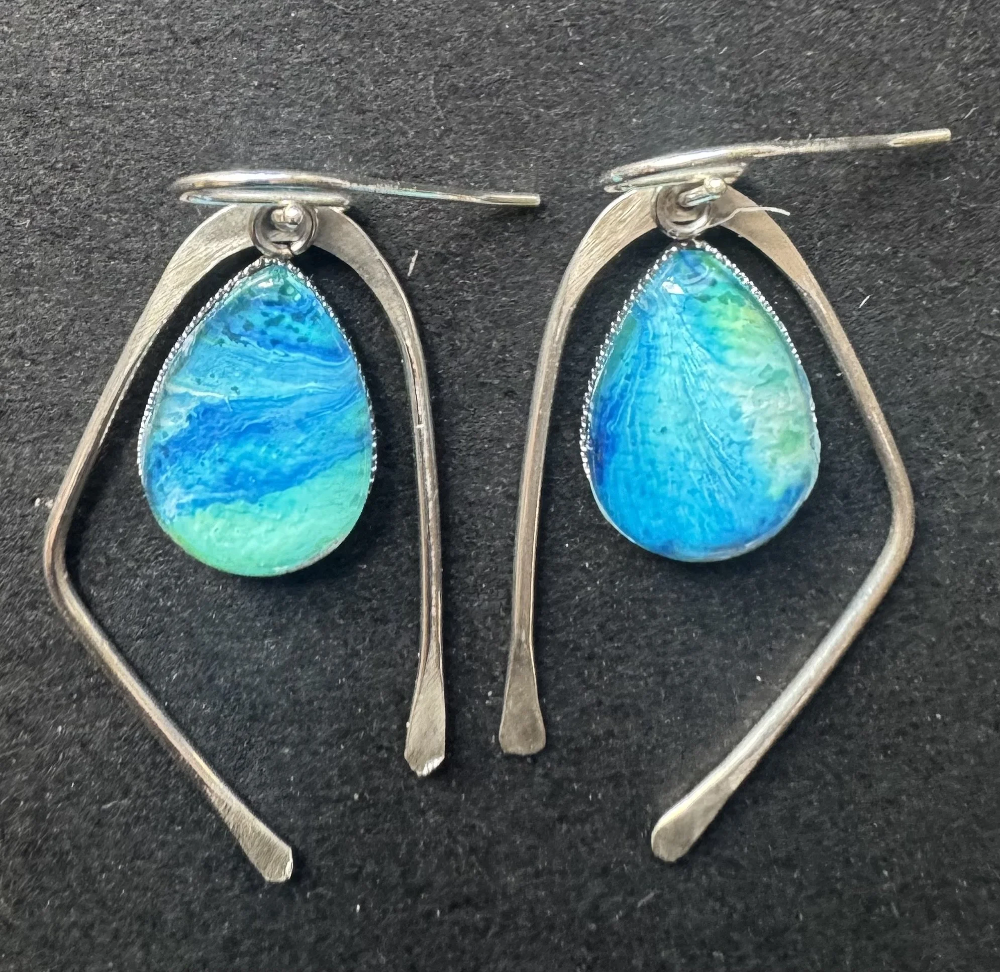 Fluid Art Earrings - Rachael Rice