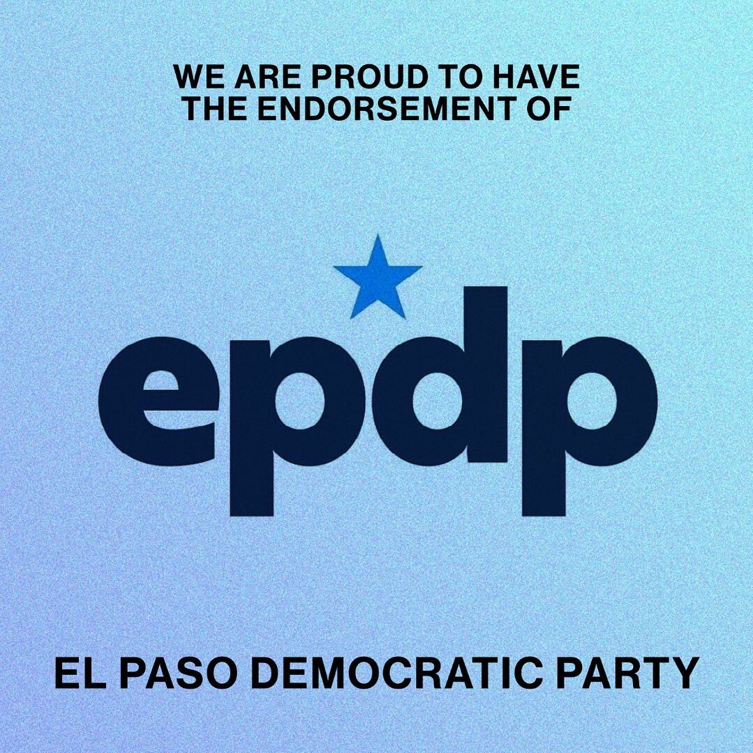 We are excited to announce a ✨new✨endorser ✅ of the El Paso Climate Charter &bull; Prop K☀️

💫 El Paso Democratic Party 💫

We are proud and honored to have their endorsement 🤩

#propk #elpasoclimatecharter #cartaclimatica #epclimatecharter #climat