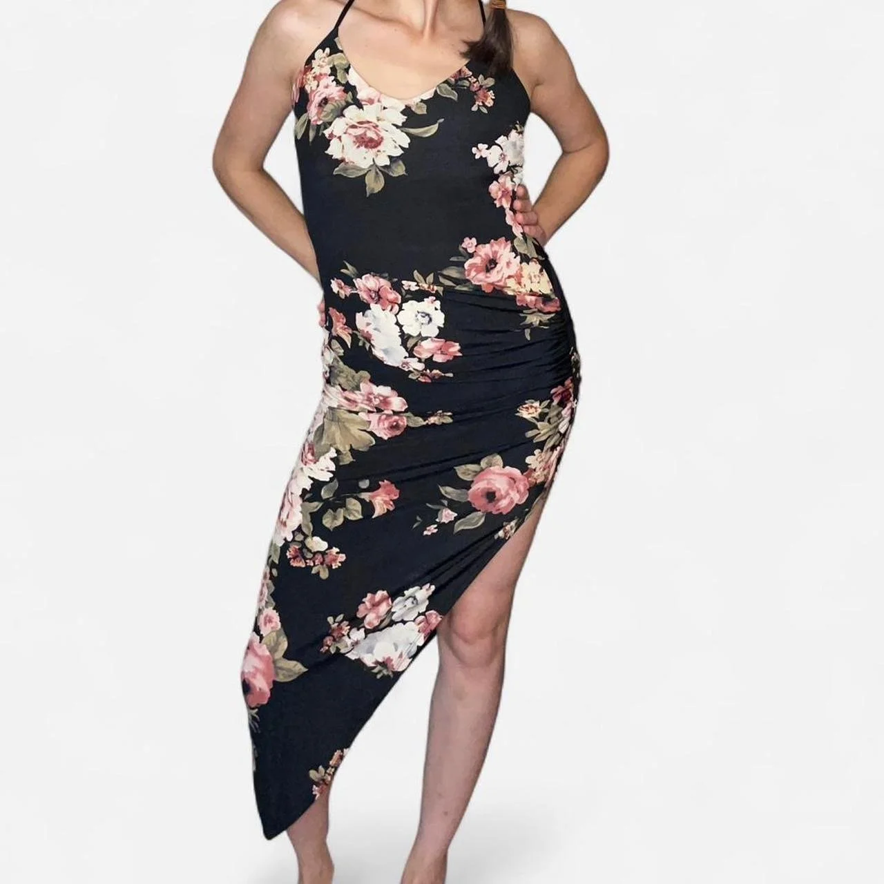 Windsor Floral Elegance Asymmetrical Dress