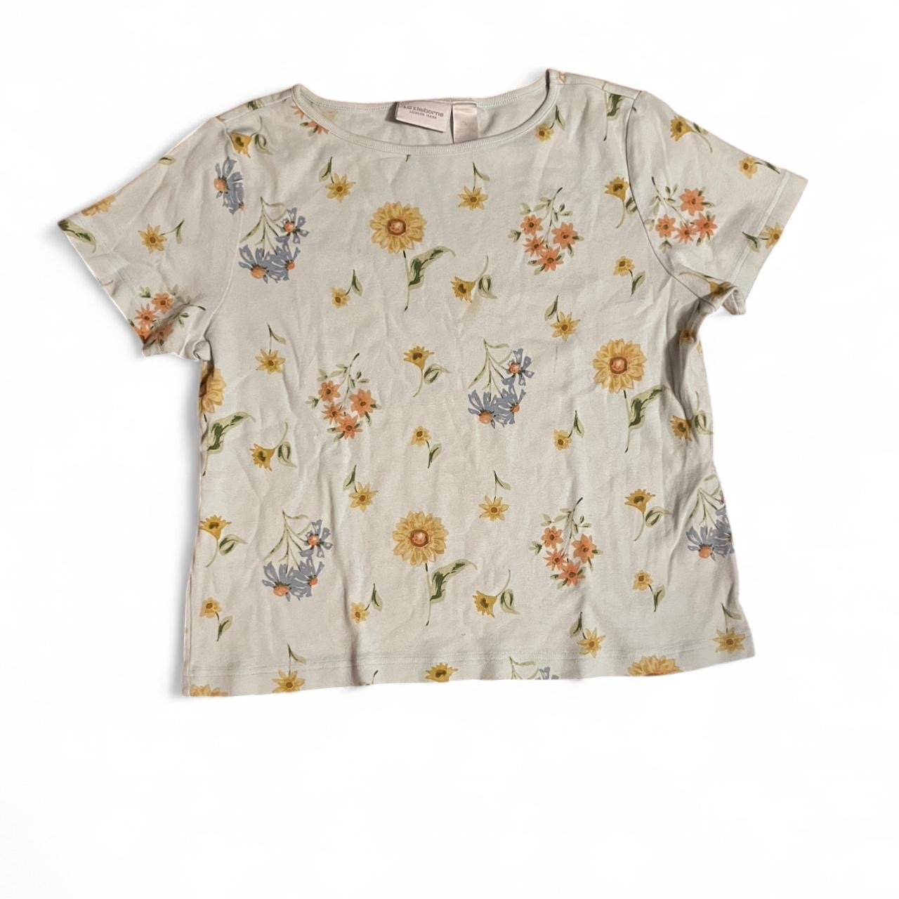 Floral Liz Claiborn Tee