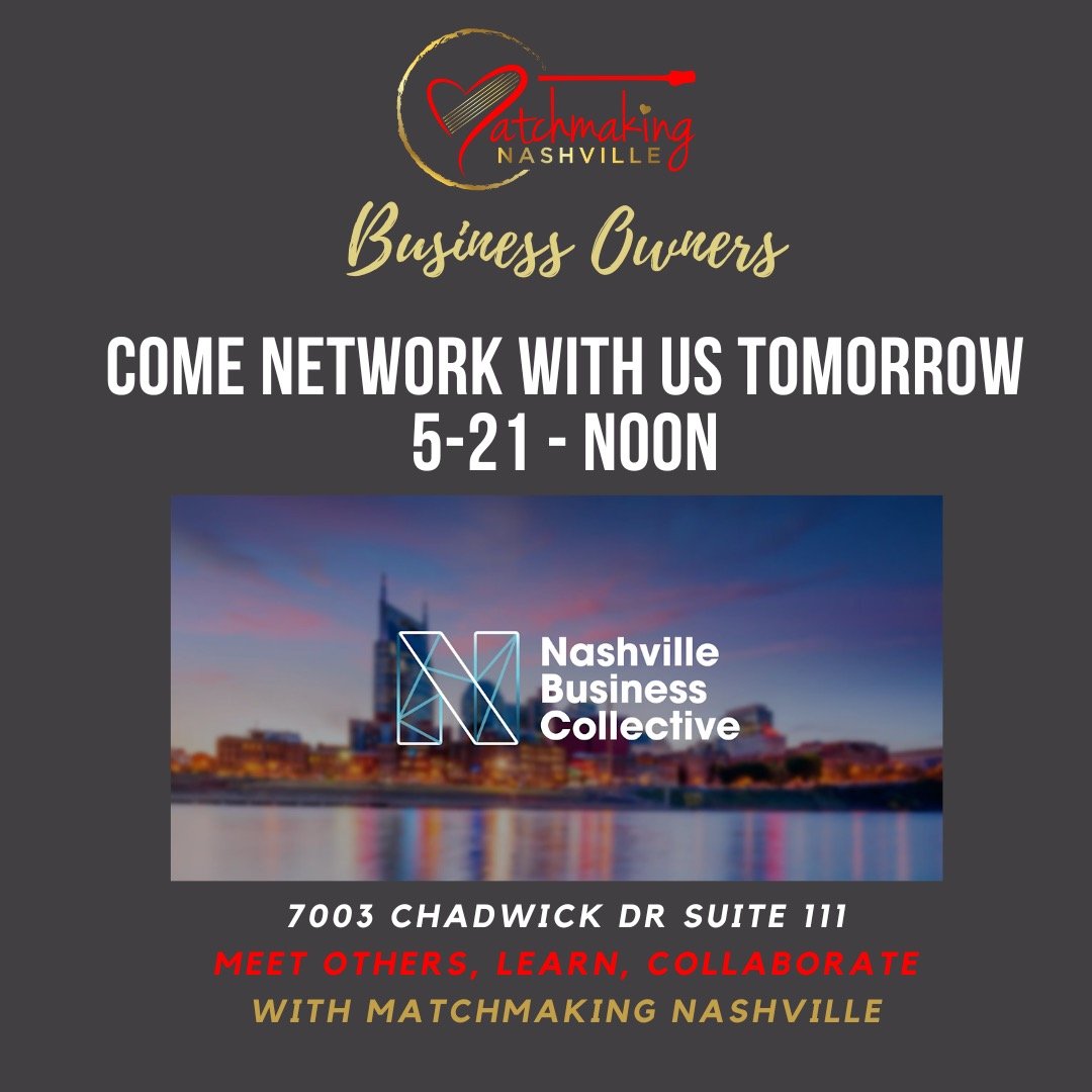 🚨 Calling all Nashville professionals! 🚨
Join us tomorrow at noon for our NBC Networking Meetup at the SVN Accel office!

Nashville Business Collective is now an open, relationship-driven group where every voice matters. We&rsquo;re entrepreneurs, 