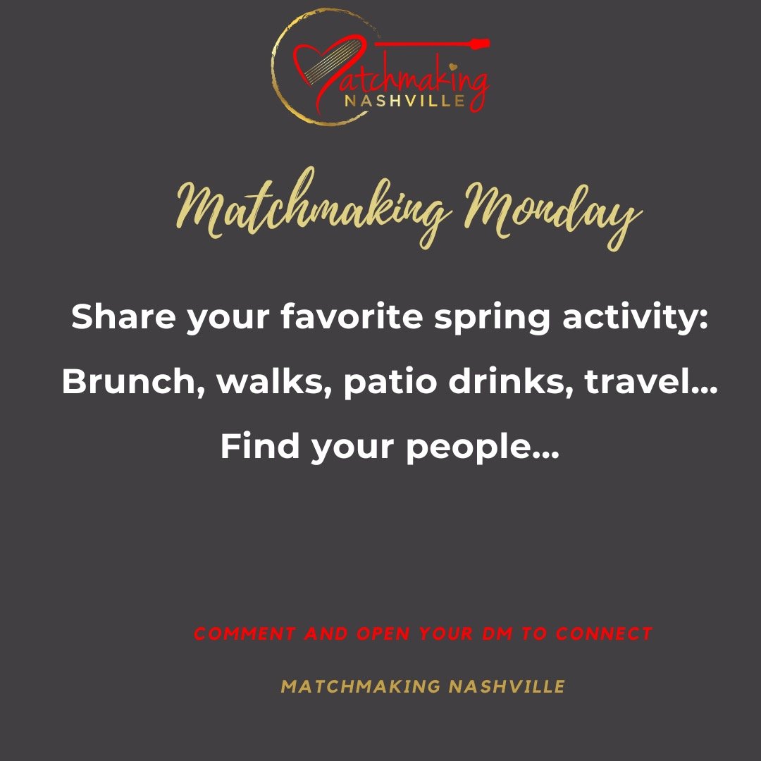 If you see someone who enjoys the same spring vibe as you&hellip; say hi or tag them. Shared activities make the best first meetups. If you want more than chance encounters, that&rsquo;s where we come in. Our Daters Society and Dating mentoring progr