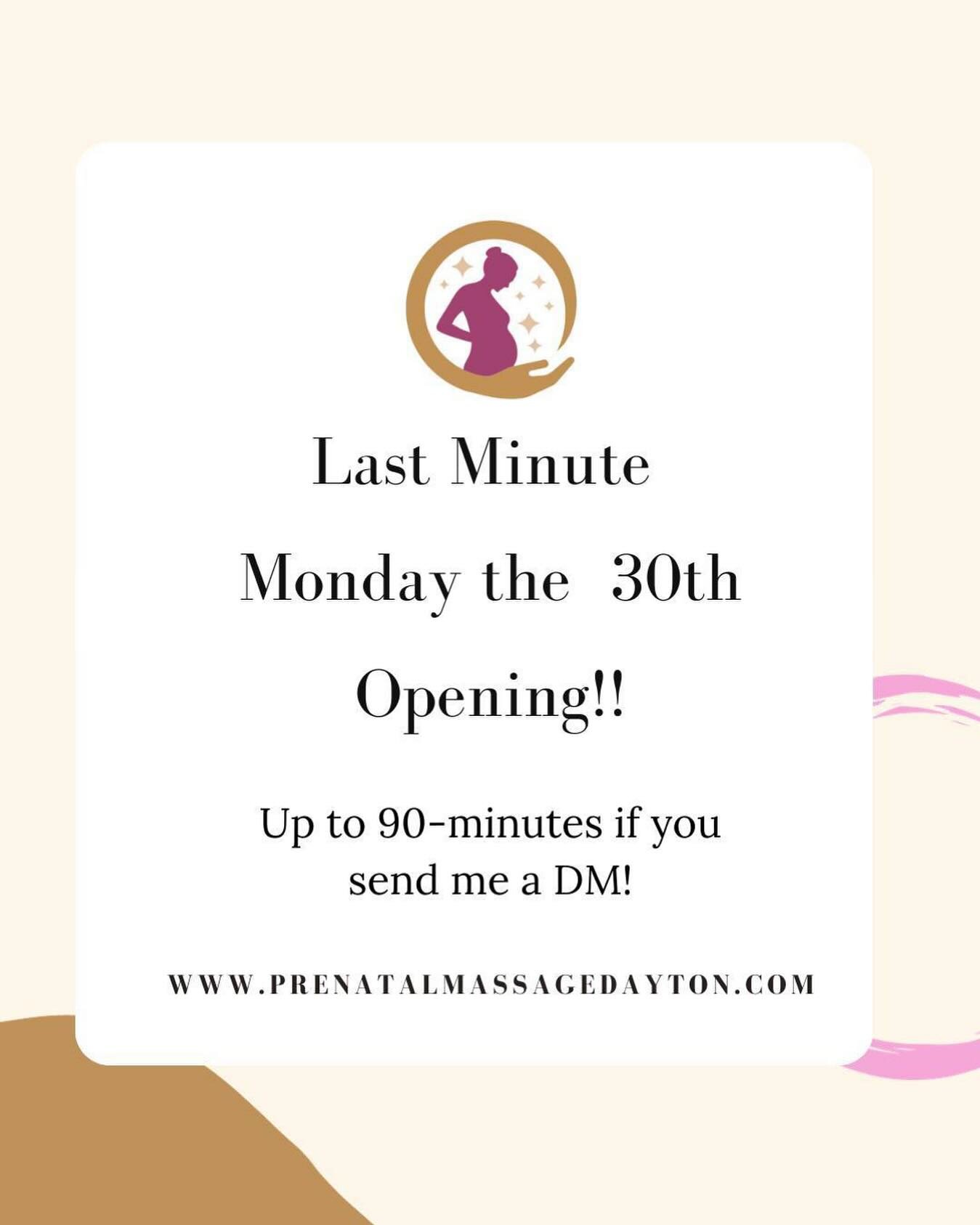 ✨Book online or DM me! ✨Monday October 30th Opening available!
#massagetherapy #Ohiomassagetherapist #daytonprenatalmassage #prenatalmassage #postpartummassage #selfcareishealthcare #loveyourself #motherhoodjourney #momsneedabreaktoo
