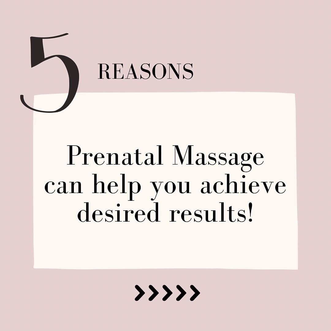 ✨The Power of Prenatal Massage : Expecting mothers, are you seeking these results during your pregnancy journey? Prenatal massage can offer you pain relief, stress reduction, better sleep, improved circulation, and a precious opportunity to bond with