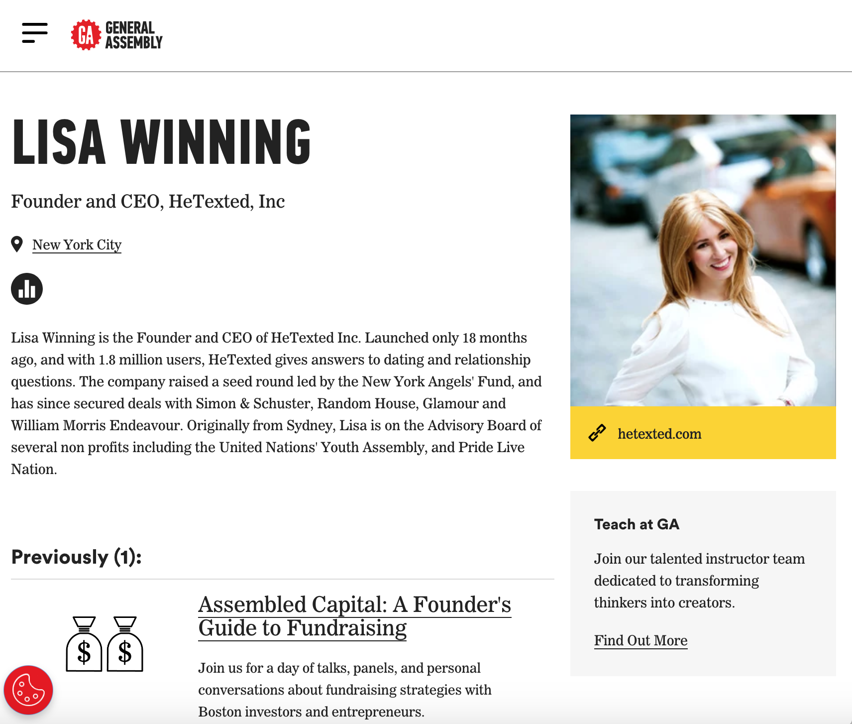 Fundraising Strategy for General Assembly