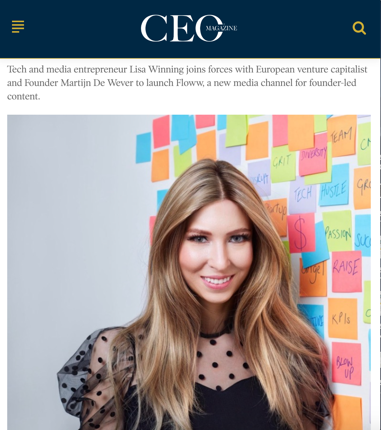 Interview with CEO Magazine
