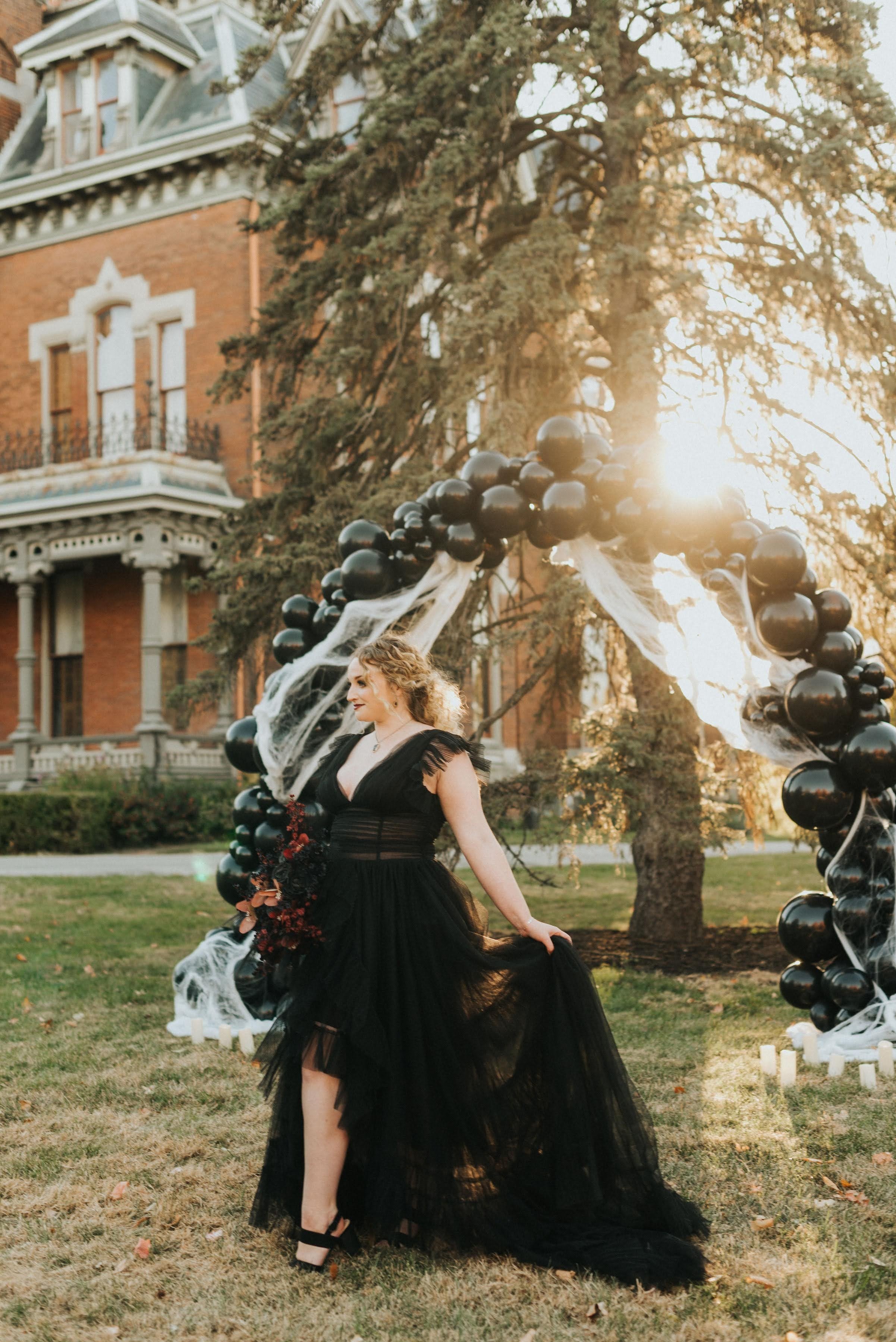 Black Organic Balloon Arch Lawrence KS 5.jpg