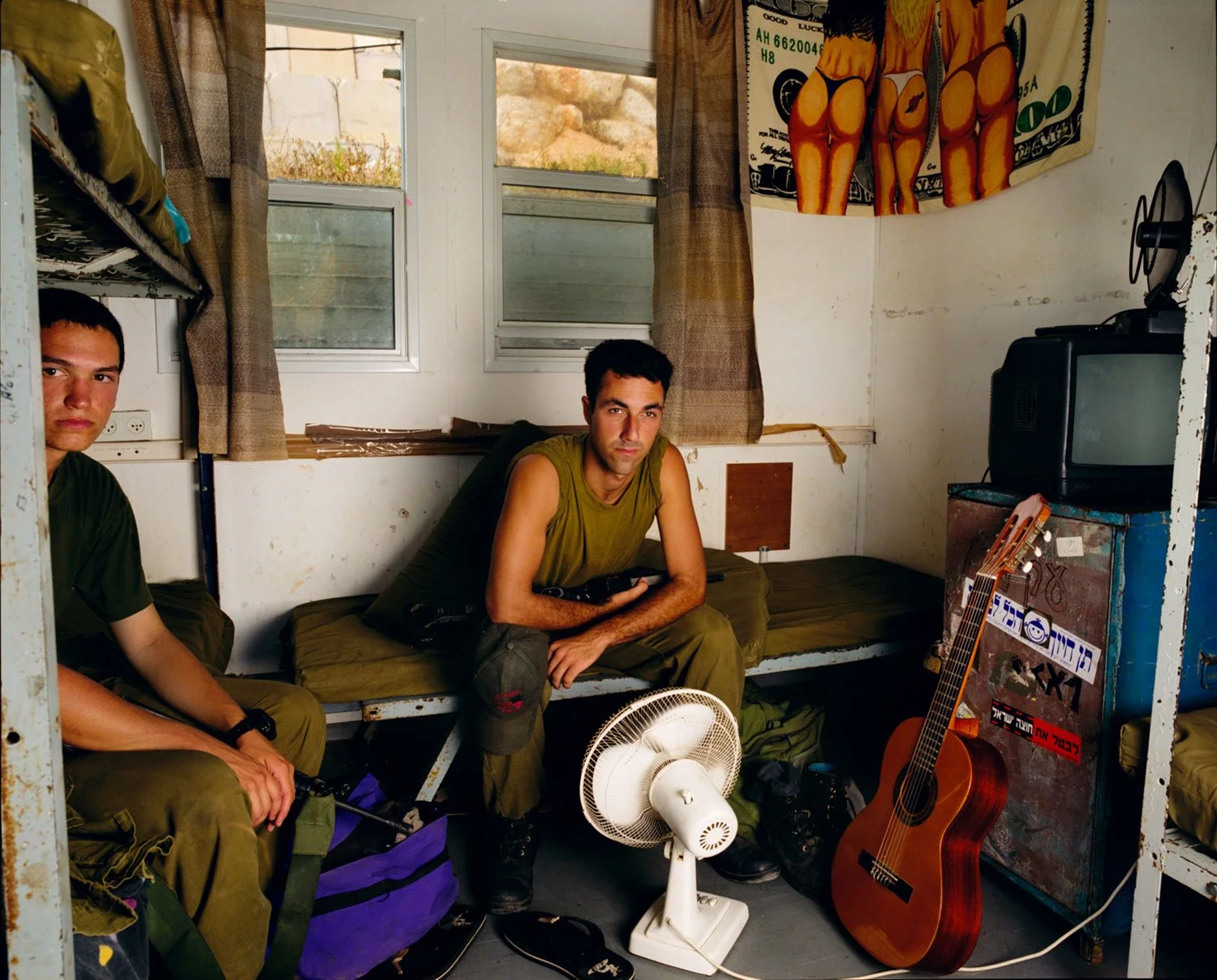 Ben and Gil on a break, Rosh Hanikra, August 2004