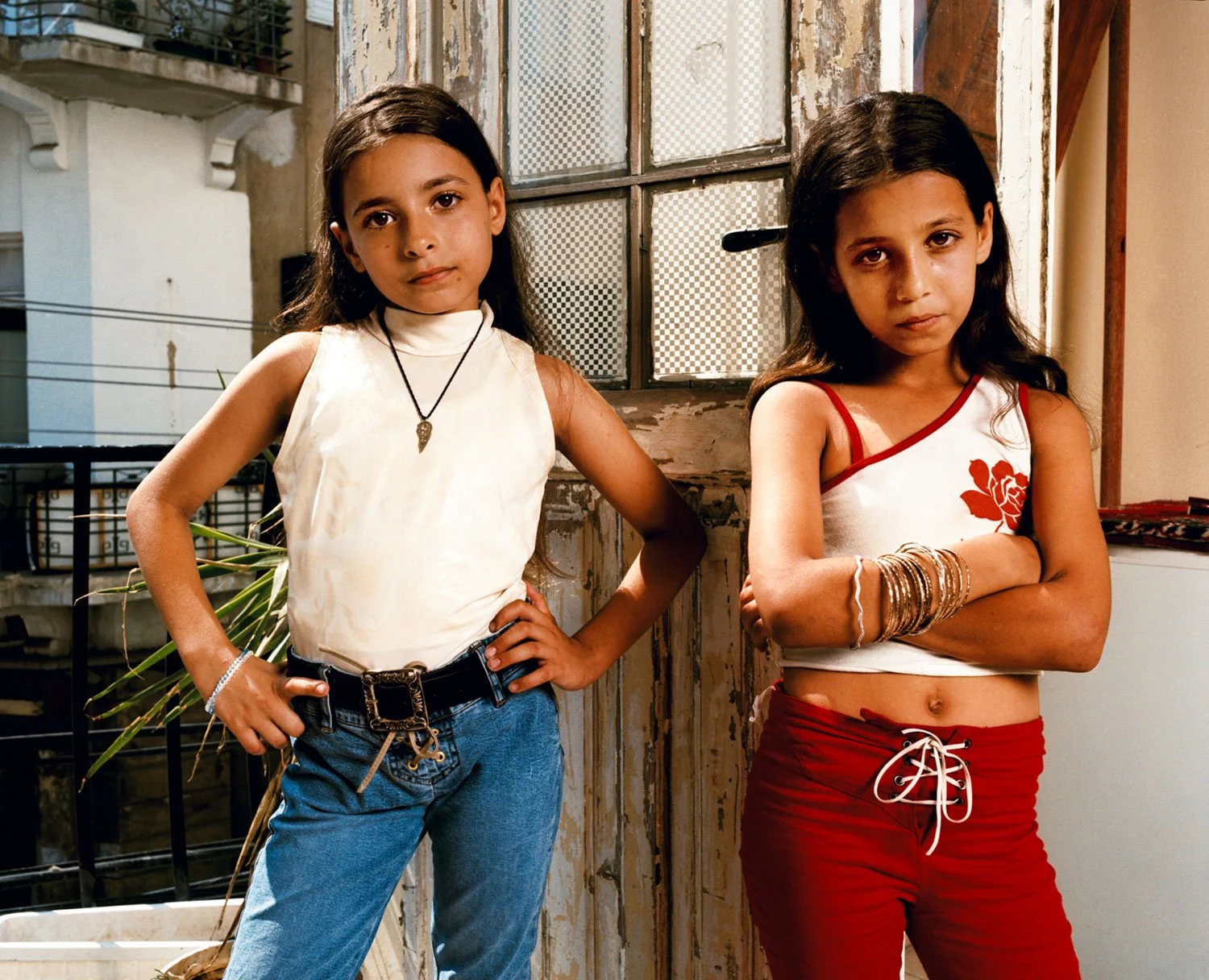 Haya and Hannan, Jaffa, July 2002 