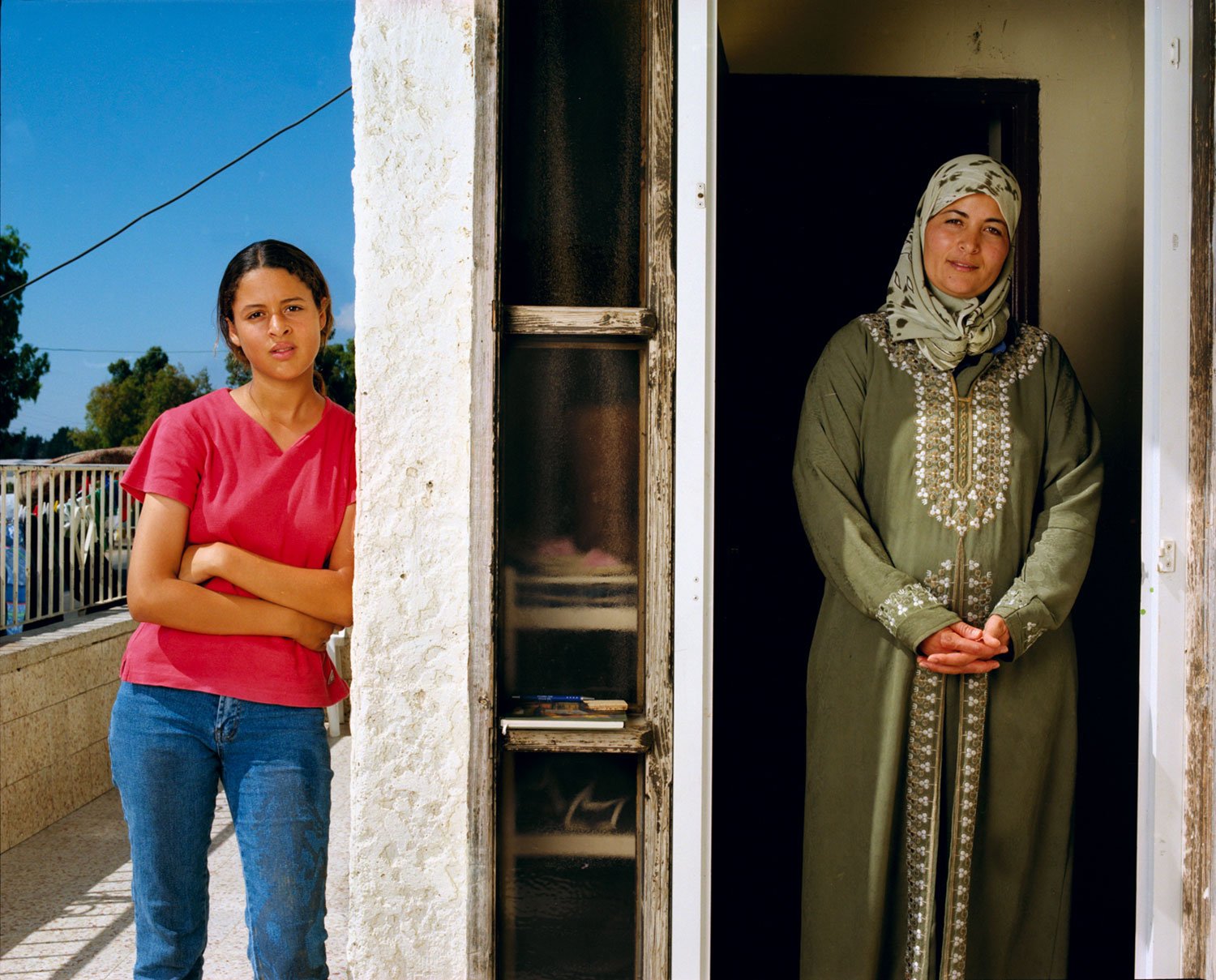 Masadi with her daughter, Fureidis, July 2002