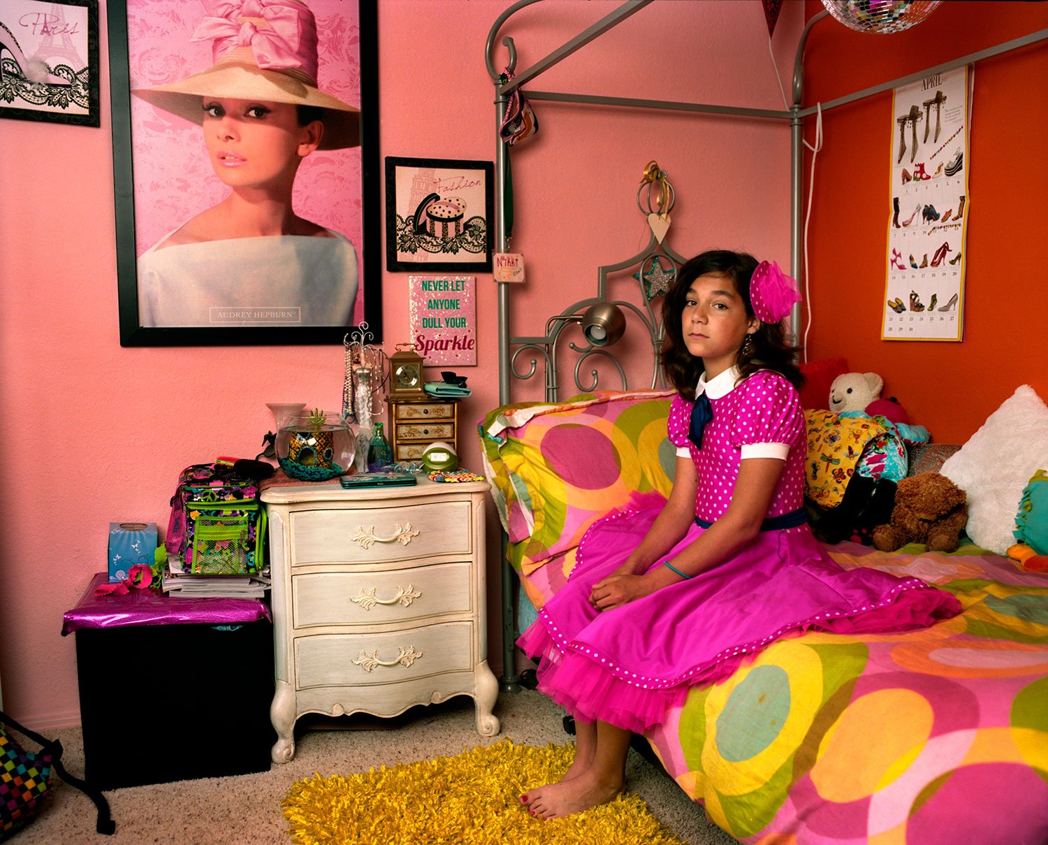 Nikki in her bedroom, California, 2013