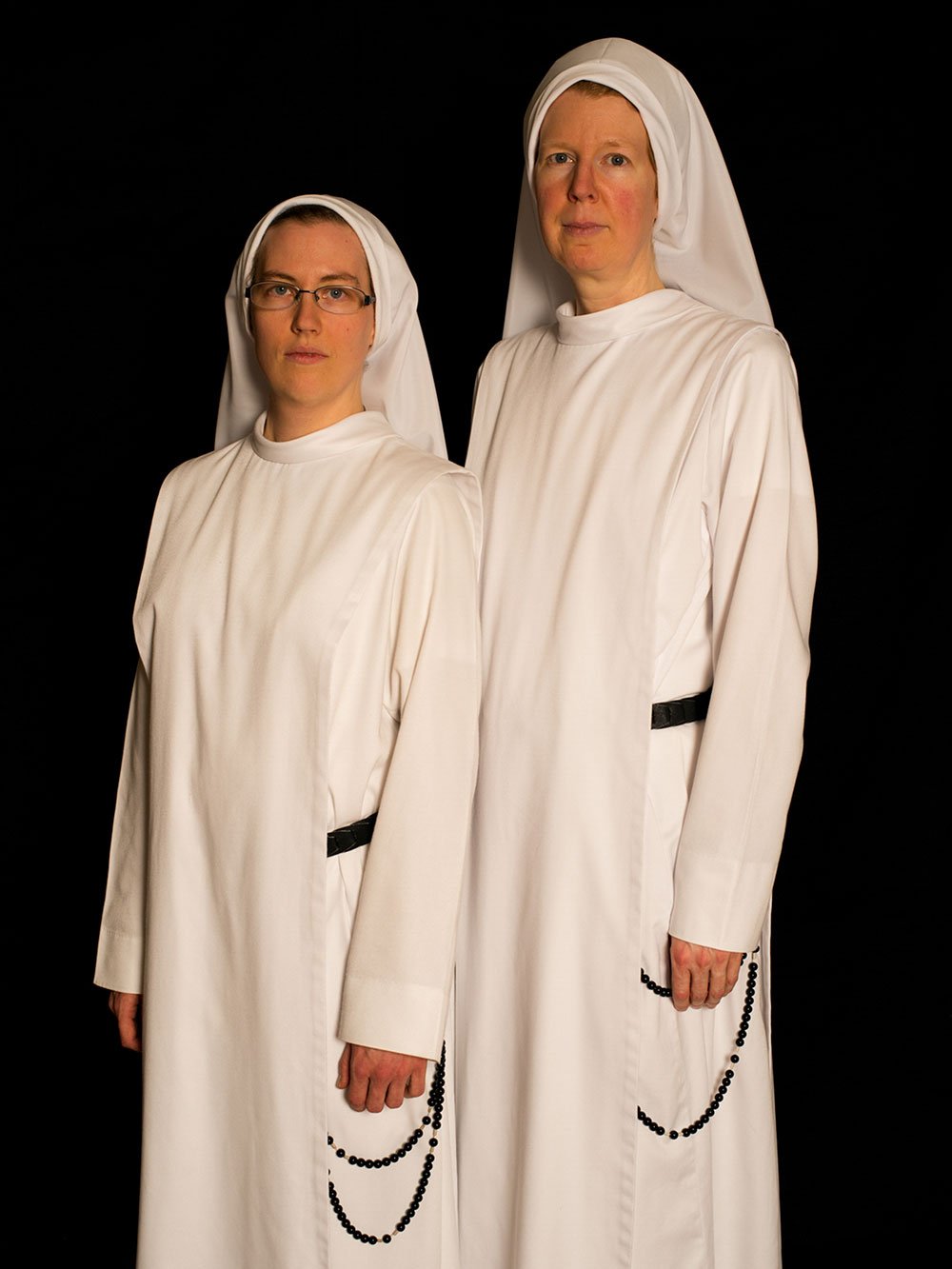 Sister Diana Marie (left), 32, and Sister Maria Kolbe, 42. Having been with the order for just three years, they are considered novices.