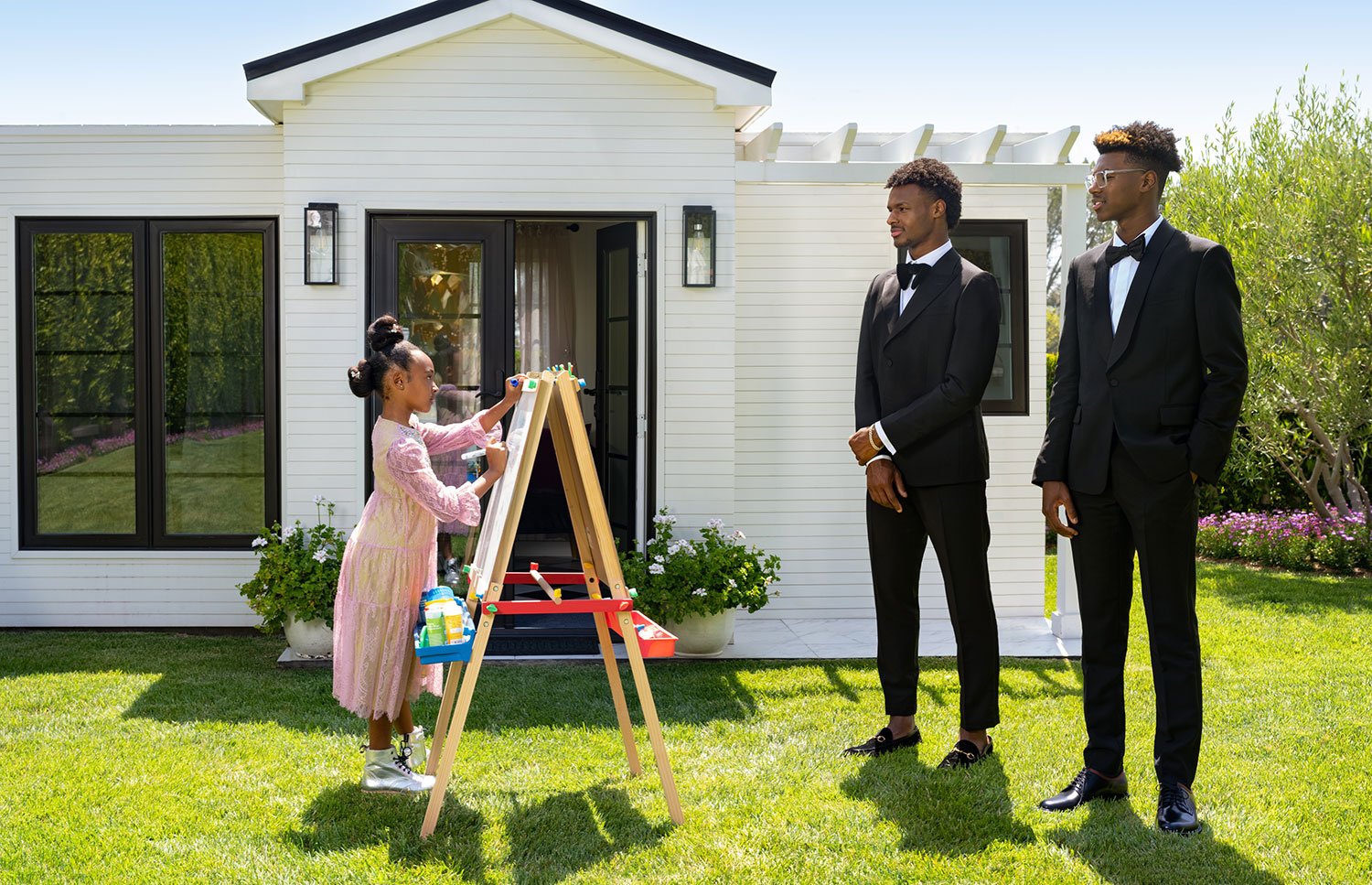 Zuri, Bronny, and Bryce James