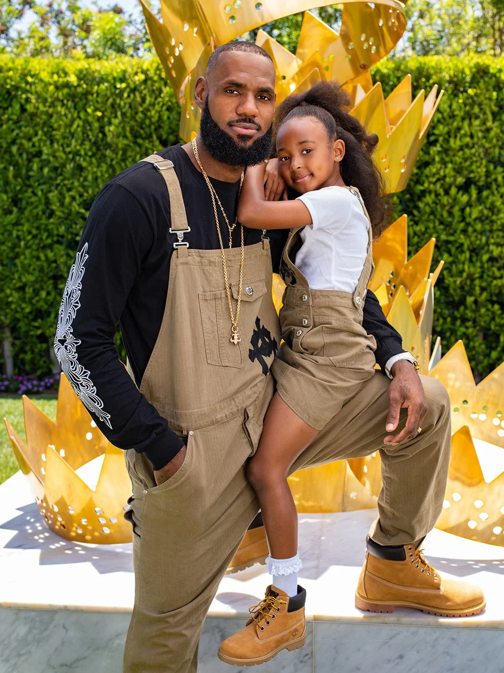 LeBron and Zuri James